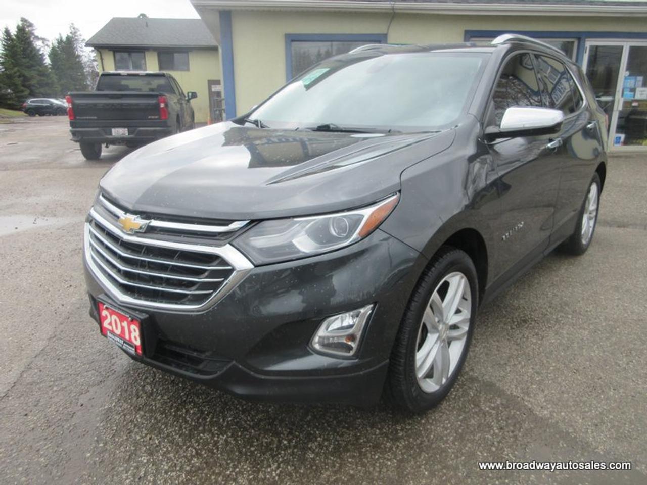 Used 2018 Chevrolet Equinox ALL-WHEEL DRIVE PREMIER-EDITION 5 PASSENGER 1.5L - TURBO.. NAVIGATION.. PANORAMIC SUNROOF.. LEATHER.. HEATED SEATS & WHEEL.. BACK-UP CAMERA.. for sale in Bradford, ON