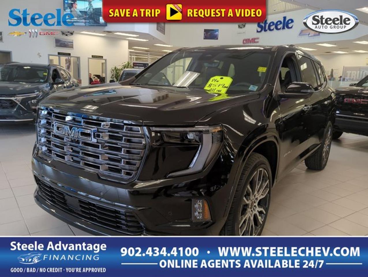 The 2026 GMC Acadia Denali Ultimate at Steele Chevrolet Buick GMC in Dartmouth brings premium comfort, confident capability, and modern utility to your daily drive. Finished in Black with a Brown interior, this four-door SUV pairs a refined look with all-wheel drive traction and a responsive 2.5L gas engine.This 2026 GMC Acadia Denali Ultimate is built for families and drivers who want space, confidence, and a high-end feel in one well-rounded SUV. Its automatic transmission supports smooth everyday driving, while the DOHC engine design helps deliver strong response and efficient operation for commuting, errands, and highway travel alike.FEATURES OF THE Acadia Denali UltimatePremium Denali Ultimate design and detailingAll-wheel drive for added confidenceAutomatic transmission for smooth daily drivingTwin-cam DOHC engine design includedADVANCED SAFETY FEATURESAll-wheel drive supports secure road gripFour-door design helps passenger accessSolid SUV stance boosts driver confidenceBuilt for confident year-round travelPERFORMANCE AND EFFICIENCY2.5L gas engine delivers smooth powerDOHC design supports responsive performanceAutomatic transmission provides easy operationBalanced power for city and highwayCOMFORT AND CONVENIENCESpacious cabin for family-friendly comfortFour doors allow easy everyday entryPremium Denali Ultimate cabin atmosphereRefined ride for longer road tripsTECHNOLOGY AND CONNECTIVITYClear driver-focused control layout throughoutModern interface supports daily usabilityEasy access to key vehicle functionsDesigned for simple, intuitive operationCARGO SPACESUV layout offers flexible cargo roomRear area suits groceries and gearCabin space supports busy family lifePractical storage for everyday haulingWHAT OTHER OWNERS LIKEConfident all-wheel drive in poor weatherSmooth automatic transmission for commutingSpacious interior for passengers and cargoPremium Acadia Denali Ultimate road presenceThe 2026 GMC Acadia Denali Ultimate is a smart choice for drivers who want elevated comfort without giving up practicality. Its Black exterior gives it a clean, upscale look, while the Brown interior adds warmth and a premium feel inside. This combination creates a welcoming environment for both short trips and longer drives.Power comes from a 2.5L gas engine with DOHC design, giving this 2026 GMC Acadia Denali Ultimate a modern foundation for smooth and capable performance. The automatic transmission keeps shifts seamless, and the all-wheel drive system adds confidence when road conditions change across Nova Scotia through rain, slush, or snow.Inside, this 2026 GMC Acadia Denali Ultimate is designed to serve busy households and active lifestyles. The four-door layout makes entry and exit simple for passengers in every row, while the SUV body style provides the versatility many drivers need for shopping, sports gear, luggage, and daily errands around Dartmouth and beyond.This 2026 GMC Acadia Denali Ultimate also stands out for its refined character. Denali Ultimate trim is known for a more premium approach, and that elevated feel helps make each drive more enjoyable. From its composed road manners to its spacious layout, this SUV is ready to handle workdays, weekend getaways, and family plans with ease.For drivers shopping at Steele Chevrolet Buick GMC, this 2026 GMC Acadia Denali Ultimate offers a strong mix of size, comfort, traction, and premium appeal. It is well suited to Canadian driving needs, with all-wheel drive capability and the utility expected from a modern GMC SUV, all wrapped in a polished and confident package.This 2026 GMC Acadia Denali Ultimates VIN is: 1GKENTKS8TJ295293.