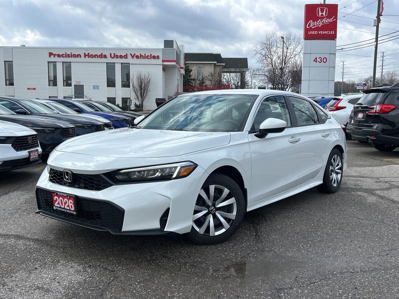 2026 Honda Civic Sedan LX CarPlay Bluetooth Rear Camera Low Kms Photo