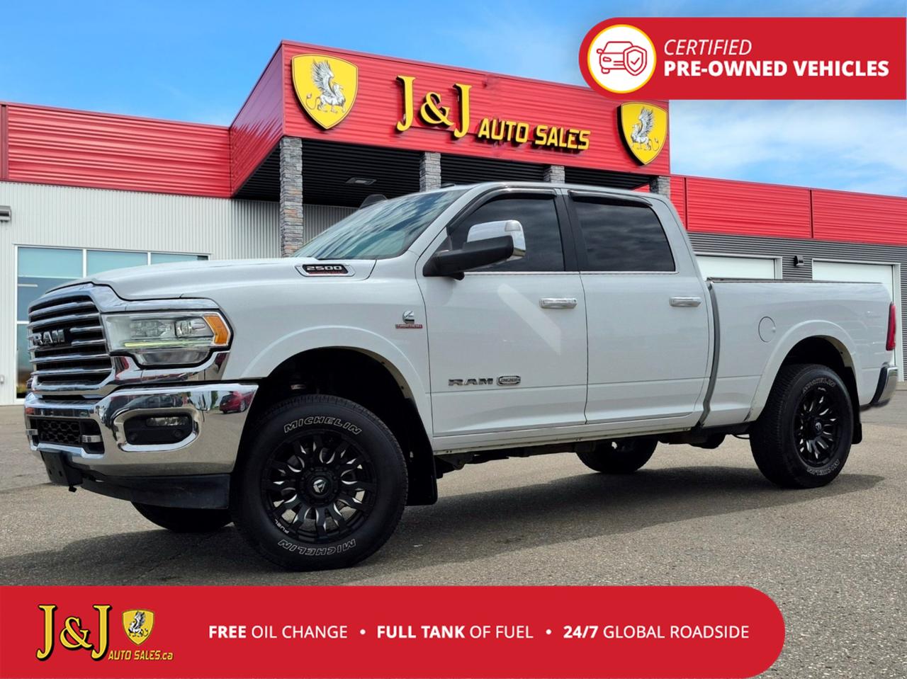 Odometer is 1252 kilometers below market average! Bright White Clearcoat 2019 Ram 2500 Laramie Longhorn LARAMIE LONGHORN CREW CAB MEDIUM BEDCAB 4WD 6-Speed Automatic 6.7L Cummins I6 Turbodiesel Welcome to our dealership, where we cater to every car shoppers needs with our diverse range of vehicles. Whether youre seeking peace of mind with our meticulously inspected and Certified Pre-Owned vehicles, looking for great value with our carefully selected Value Line options, or are a hands-on enthusiast ready to tackle a project with our As-Is mechanic specials, weve got something for everyone. At our dealership, quality, affordability, and variety come together to ensure that every customer drives away satisfied. Experience the difference and find your perfect match with us today.