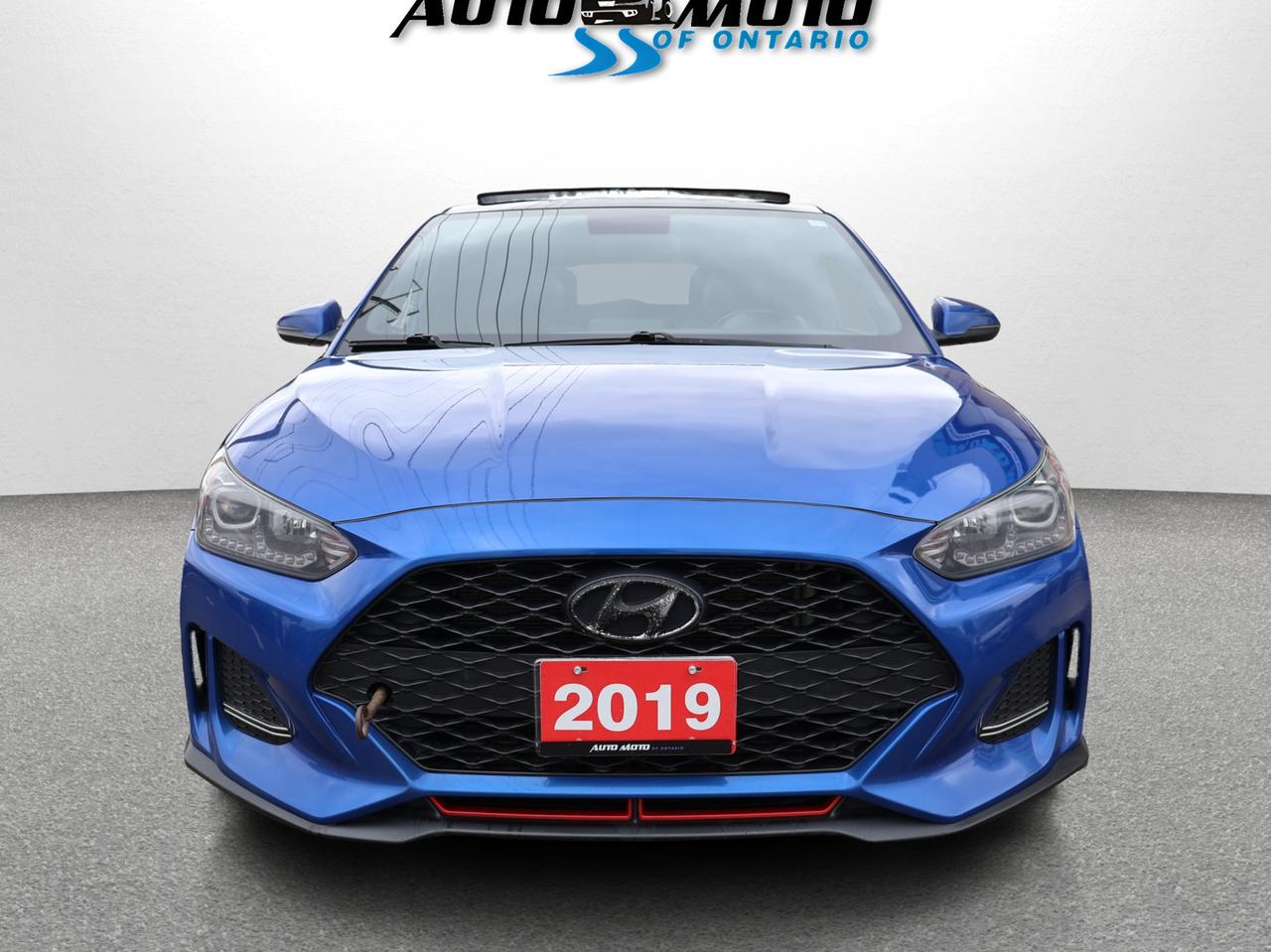 2019 Hyundai Veloster TURBO 6SPEED/SHIFT CERTIFIED *ACCIDENT FREE* CAMERA BLUETOOTH LEATHER HEATED SEATS SUNROOF CRUISE ALLOYS Photo