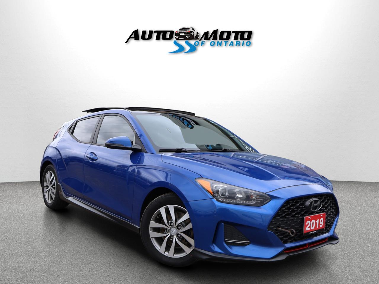2019 Hyundai Veloster TURBO 6SPEED/SHIFT CERTIFIED *ACCIDENT FREE* CAMERA BLUETOOTH LEATHER HEATED SEATS SUNROOF CRUISE ALLOYS Photo0