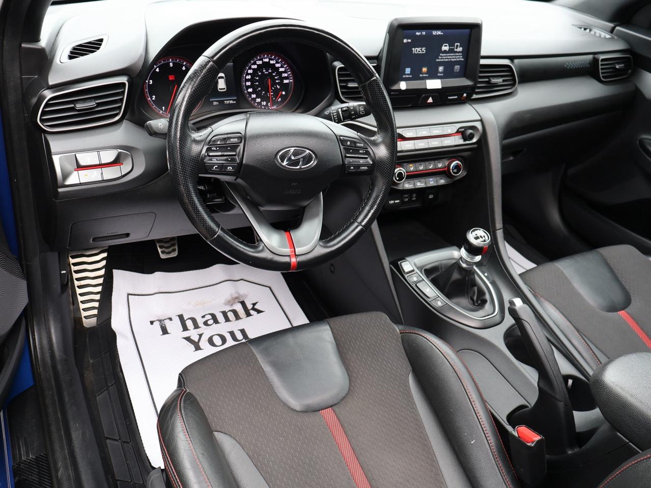 2019 Hyundai Veloster TURBO 6SPEED/SHIFT CERTIFIED *ACCIDENT FREE* CAMERA BLUETOOTH LEATHER HEATED SEATS SUNROOF CRUISE ALLOYS Photo