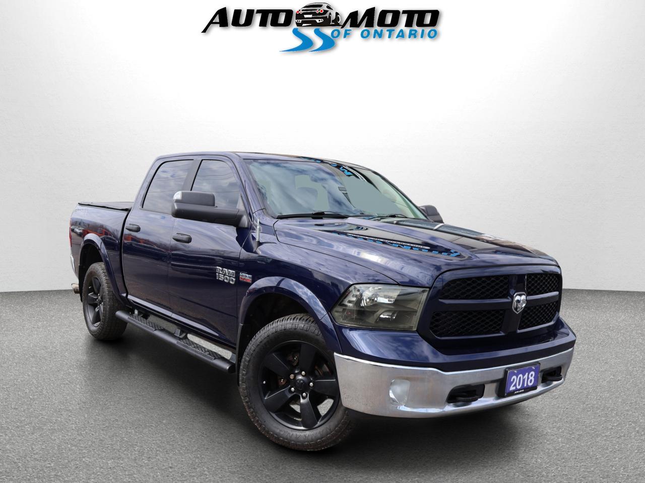 2018 RAM 1500 OUTDOORSMAN HEMI CREW 4WD *ACCIDENT FREE* CAMERA NAV BLUETOOTH HEATED SEATS CRUISE ALLOYS Photo0