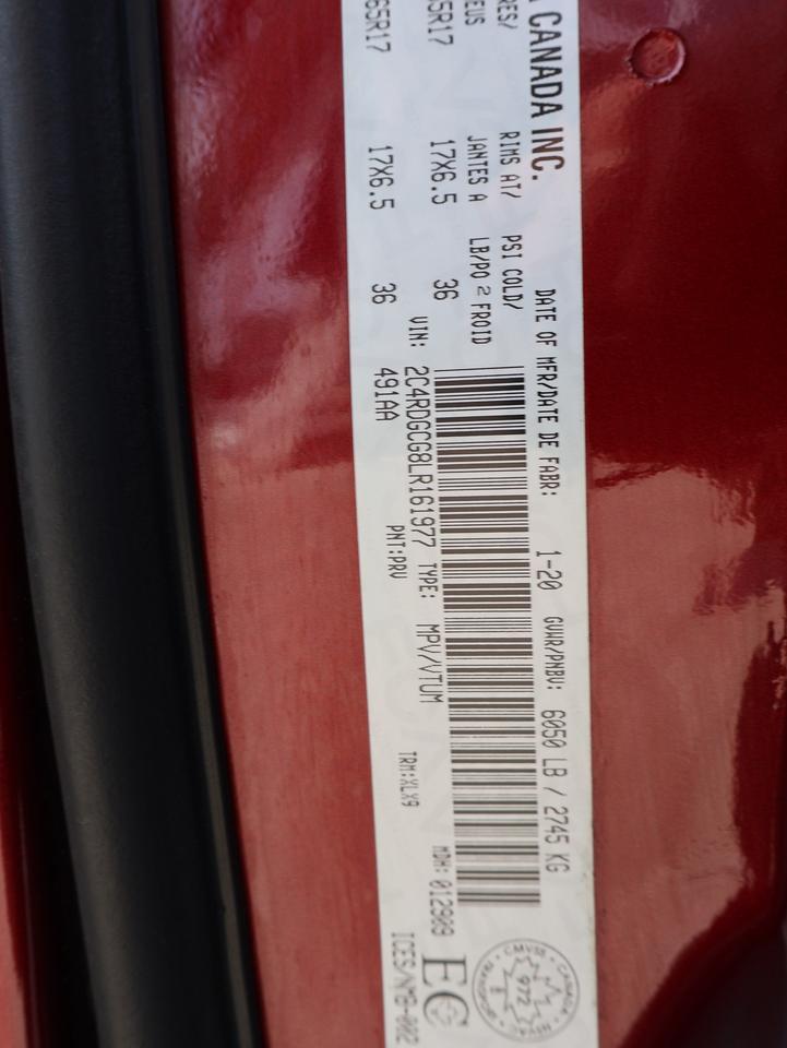 2020 Dodge Grand Caravan SXT-PREMIUM CERTIFIED *1 OWNER*ACCIDENT FREE* DODGE MAINTAIN* CAMERA NAV DVD BLUETOOTH LEATHER HEATED SEATS CRUISE ALLOYS Photo