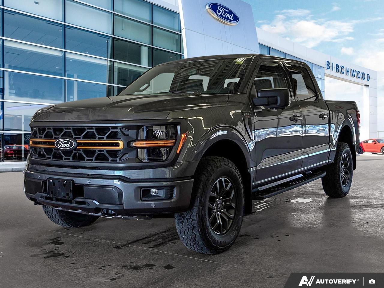 The 2026 Ford F-150 Tremor is built for those who demand capability without compromise. With the 5.0L V8 under the hood, a twin panel moonroof, Mobile Office Package, and Tremor-specific off-road credentials, this demo unit delivers a fully loaded experience at only 12 km  practically untouched and ready for its next owner.

- 5.0L V8 engine paired with 4WD and a 3.73 locking rear axle  serious towing and trail capability out of the box
- Tremor off-road package includes 275/70R18 all-terrain tires and 18 alloy wheels with dark matte finish
- Twin panel moonroof for an open, airy cabin feel on long hauls or weekend adventures
- Mobile Office Package keeps you connected and productive wherever the job takes you
- Voice-activated dual zone automatic climate control and connected navigation for a premium daily driving experience
- BLIS blind spot monitoring, cross-traffic alert with reverse brake assist, and aerial view camera system for confident maneuvering
- Class IV towing equipment with trailer sway control  ready to pull what you need
- Carbonized Grey Metallic exterior with a dark matte wheel finish gives this Tremor a purposeful, no-nonsense look

This is a demo unit with virtually no kilometres, so youre getting a like-new truck with full 2026 model year freshness. Visit Birchwood Ford online at www.birchwoodford.ca to reserve this F-150 Tremor, start your purchase, or book a test drive. Our team is ready to walk you through every detail and get you behind the wheel on your schedule.
Birchwood Ford is your choice for New Ford vehicles in Winnipeg. 

At Birchwood Ford, we hold ourselves to the highest standard. Our number one focus is customer satisfaction which has awarded us the Ford of Canadas Presidents Award for 5 consecutive years. This honour is presented to Ford dealers that have proven outstanding results in Sales and Customer Service Excellence.

Are you a newcomer to Canada, recent graduate, first time car buyer or physically challenged? Ask us about our exclusive rebates and how they may apply to you.
 
Interested in seeing/hearing more? Book a test drive or give us a call at (204) 661-9555 and we can help you with whatever you need!

Dealer permit #4454
Dealer permit #4454