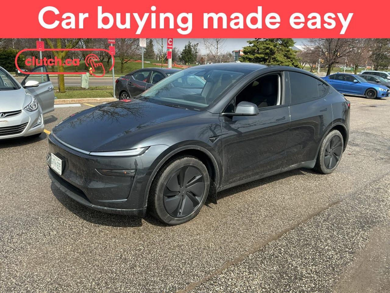 Regenerative Braking, Brake Assist, Power Tailgate/Hatch and more!<br> <br>Clutch is the largest online used car retailer in Canada, delivering a seamless, hassle-free car-buying experience to drivers everywhere. Shop thousands of used cars online, get the right one delivered to your door, and enjoy peace of mind with our 10-Day Money-Back Guarantee. How sweet is that? To learn more, visit clutch.ca.<br> <br>The top features for this car include:<br> <br>Electric Parking Brake<br>Regenerative Braking<br>Brake Assist<br>Power Tailgate/Hatch<br>Welcome Lights<br>Auto Dimming Rearview Mirror<br>Front Heated Seats<br>Ventilated Front Seats<br>Power Lumbar Support<br>Dual Power Rear Seats<br>Rear Heated Seats<br>Folding Rear Seats<br>Ventilated 2nd Row Seats<br>Driver Seat Memory System<br>Climate Control<br>Dual Zone Front Climate Control<br>Rear Climate Control<br>Rear Climate Vents<br>Touchscreen Display<br>Rear Entertainment System<br>GPS Navigation<br>Cruise Control<br>Adaptive Cruise Control<br>12V Outlet<br>Hands Free Device Connectivity<br>Internet Access<br>Wireless Charging<br>USB Input<br>Passive Keyless Entry<br>Keyfob Remote Trunk Release<br>Front View Camera<br>Power Folding Exterior Mirrors<br>Lane Departure Warning<br>Active Lane Keep Assistance<br>Blindspot Sensors<br>Forward Collision Mitigation<br>Rear Collision Warning<br>Pedestrian Detection<br>Driver Attention Alert<br>Traffic Sign Recognition<br>Heated Steering Wheel<br>One-Touch Windows<br>Rain Sensing Wipers<br>Rear Window Defroster<br>Panoramic Sunroof<br>Hill Assistance<br>Automatic High Beams<br>Rear View Camera<br>Parking Sensors<br>Rear Parking Sensors<br>Power Driver Seat<br>Power Passenger Seat<br>DC Fast Charging<br>Ambient Lighting<br>Front Trunk<br>Heat Pump<br> <br>Seamless home delivery - Delivery to your door in a matter of days. Available on select packages.<br> <br>Try it out for 10 days - If you do not like it, we will take it back. <br> <br>Quality assured - All cars go through our rigorous 210-point inspection and reconditioning process.<br> <br>Peace of mind - Warranty and protection plans available.<br> <br>Haggle-free - No haggling or hard sells.<br> <br>100% Transparency - Full inspection reports on every car, including high-res photography and a free Carfax report.<br> <br>Listed price is for cash purchase only and does not include taxes, Shipping Fees (if applicable), Delivery Fees (if applicable), government licensing fees.<br> <br>Stock # 97849