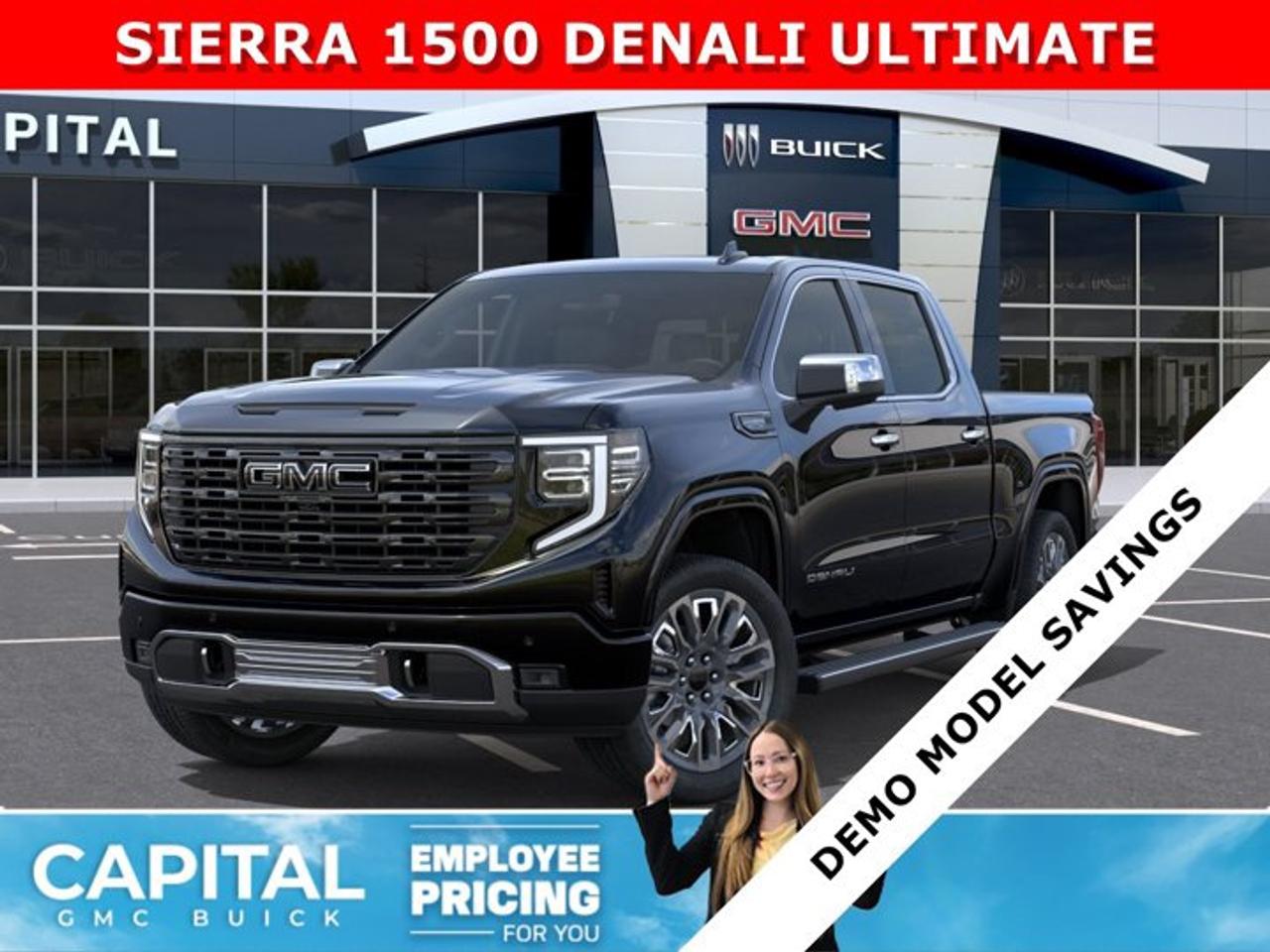 CHECK OUT THIS 2026 Limited Production DENALI ULTIMATE Sierra 1500 with the 6.2L Engine. Equipped with 16-way power front seats including MASSAGE feature, Handsfree Super Cruise, Bose Premium Stereo, the EXCLUSIVE Luxury Alpine Umber Interior, 22 Aluminum, Midnight with Chrome Inserts wheels, Body Color Arch Moldings, power-retractable assist steps with perimeter lighting, Power sunroof, Advanced Technology package, adaptive cruise, rear camera mirror, heads-up display, VADER CHROME and much much more!Ask for the Internet Department for more information or book your test drive today! Text 507-585-4395 for fast answers at your fingertips!AMVIC Licensed Dealer - Licence Number B1044900