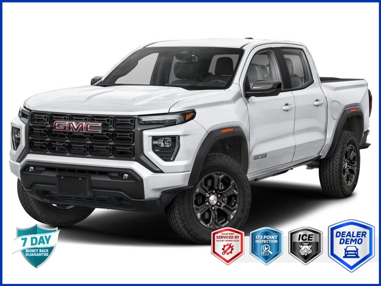 2026 GMC Canyon Elevation PWR SUNROOF | SPRAY-ON BEDLINER | SUMMIT WHITE | REAR AXLE - 3.42 RATIO | 2.7L TURBOMAX ENG | 8-SPEED A/T | ALL-WEATHER FLOOR LINER (DEALER INSTALLED) | BLACK ASSIST STEPS (DEALER INSTALLED) | CONVENI Photo