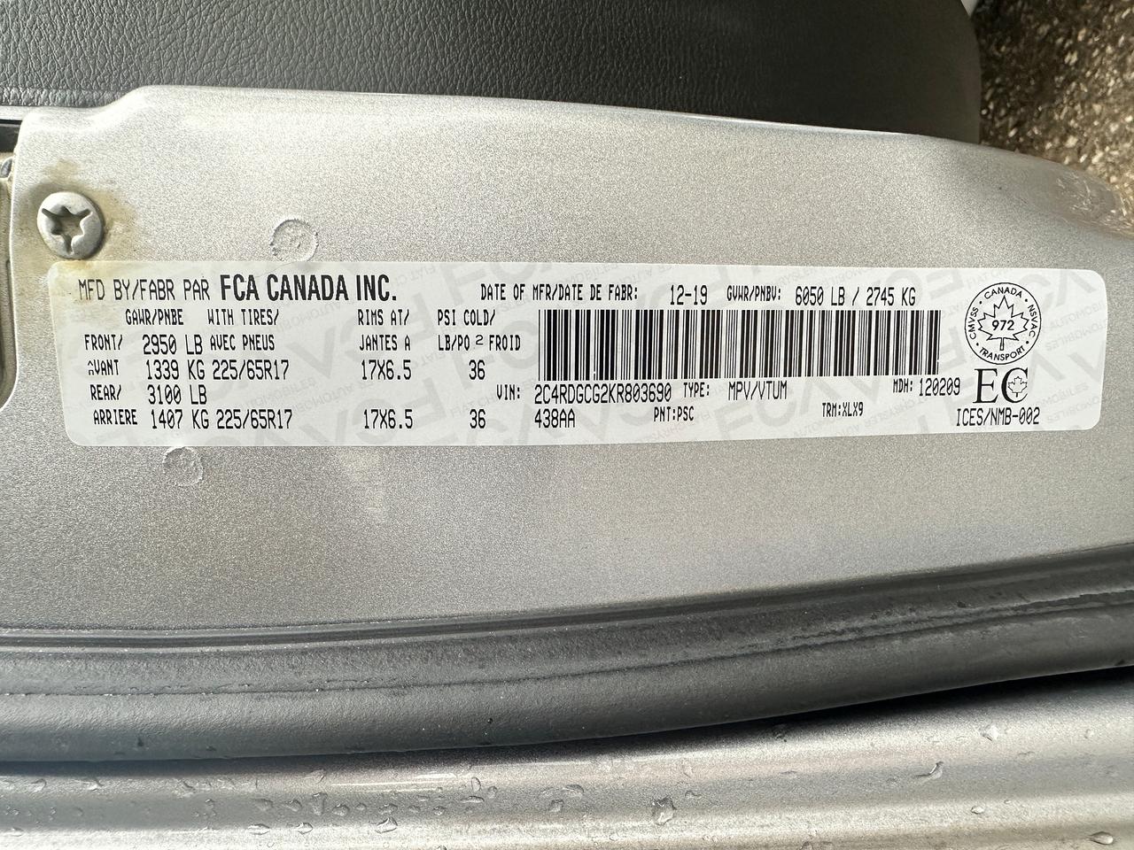 2019 Dodge Grand Caravan 35thAnniv. Leather Stow'N'Go BackupCam RemStart XM Photo