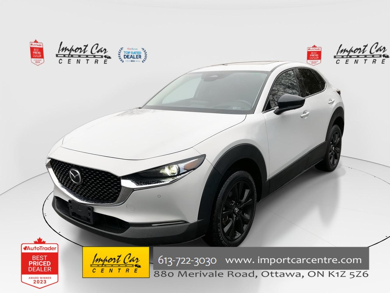 Used 2024 Mazda CX-30 GT w/Turbo TURBO!!  LEATHER, ROOF, HUDS, NAVI, BOS for sale in Ottawa, ON