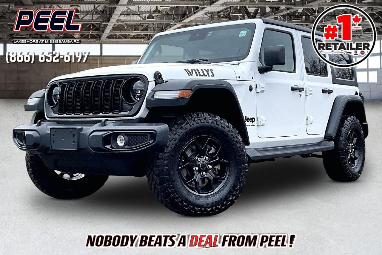 Used 2025 Jeep Wrangler Willys 4Dr V6 | Heated Seats | Safety Group | 4X4 for sale in Mississauga, ON