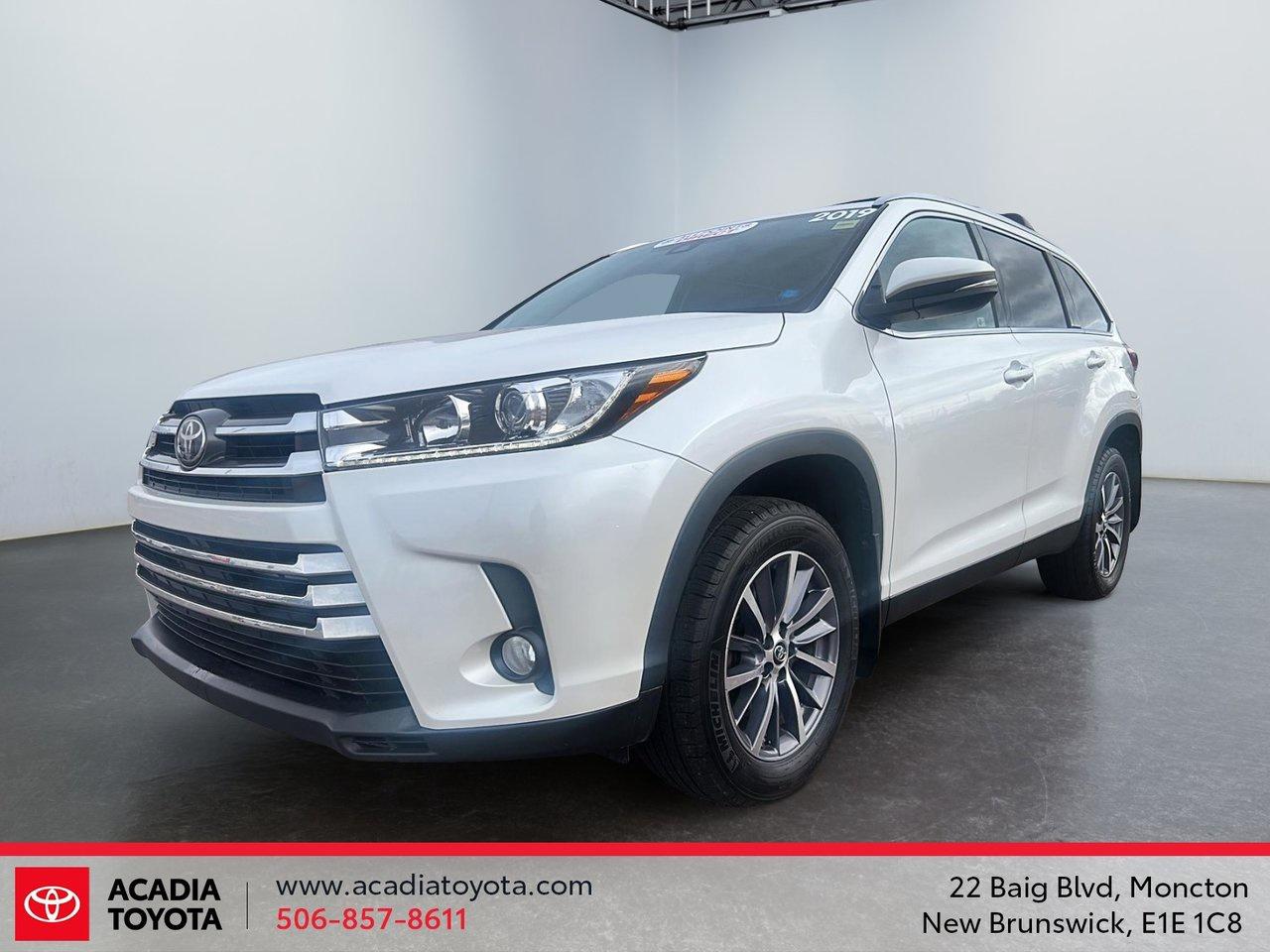 Used 2019 Toyota Highlander XLE for sale in Moncton, NB