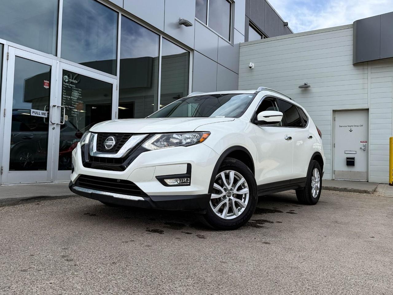Discover the exceptional 2019 Nissan Rogue SV AWD in sleek White  a perfect blend of style, comfort, and advanced technology. Powered by a 2.5L 4-cylinder engine paired with smooth Xtronic CVT and sport mode, this AWD SUV handles every road with confidence. Enjoy heated leather-appointed front seats, a premium Bose audio system, and NissanConnect with navigation and mobile apps designed to keep you connected and entertained.Safety and convenience come standard with features like blind spot warning, lane departure prevention, rear collision mitigation, and 360-degree camera support. With spacious seating for five, multiple USB ports, and versatile cargo space, the Rogue SV is ready for your everyday adventures.Step into comfort, technology, and rugged capability today  this 2019 Nissan Rogue SV AWD is ready to elevate your drive! Contact Go Mazda now to schedule your test drive.Go Mazda is an AMVIC licensed businessClean CarFax