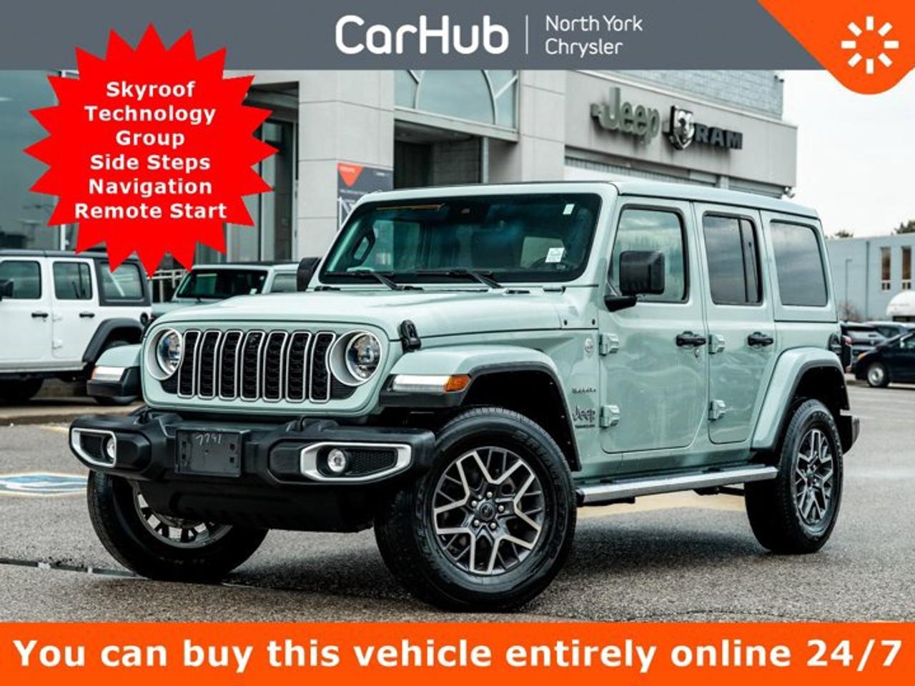 2024 Jeep Wrangler Sahara Skyroof Technology Group  Side Steps Nav Remote Start Photo0