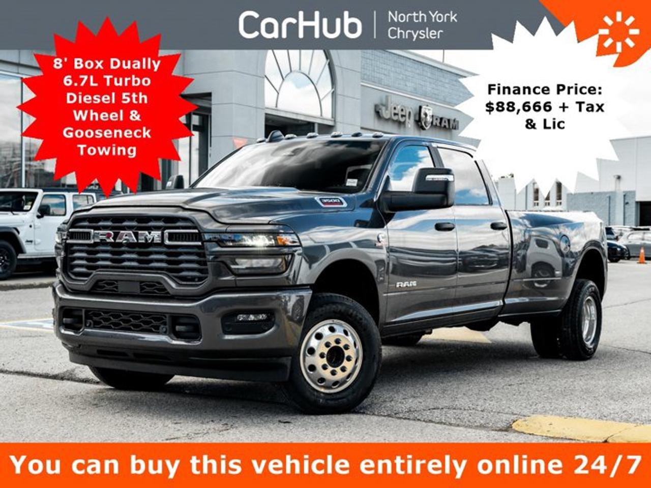 2026 RAM 3500 Big Horn 8' Box Dually 6.7L Turbo Diesel 5th Wheel & Gooseneck Towing Photo0
