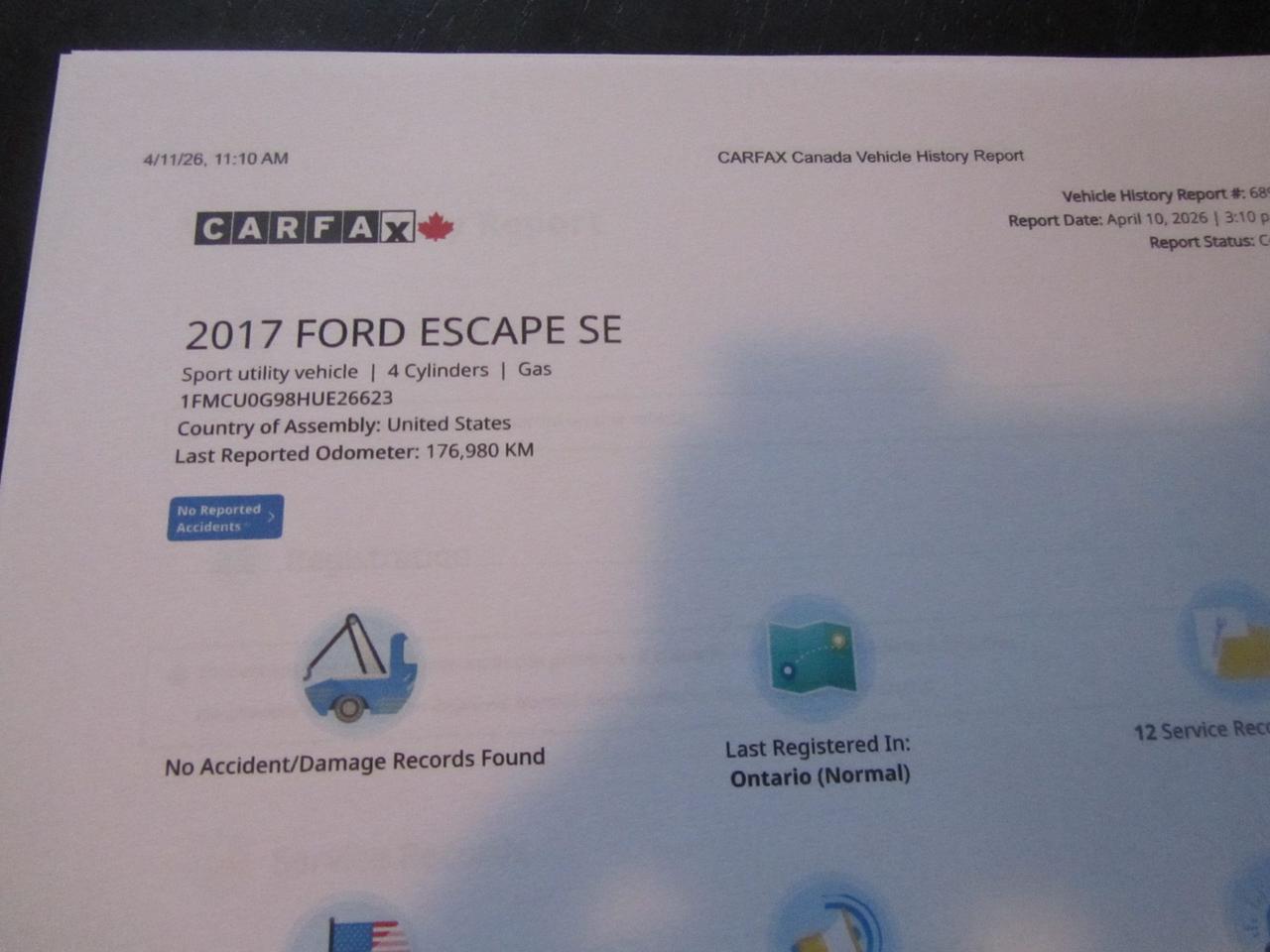 2017 Ford Escape SE FWD Photo