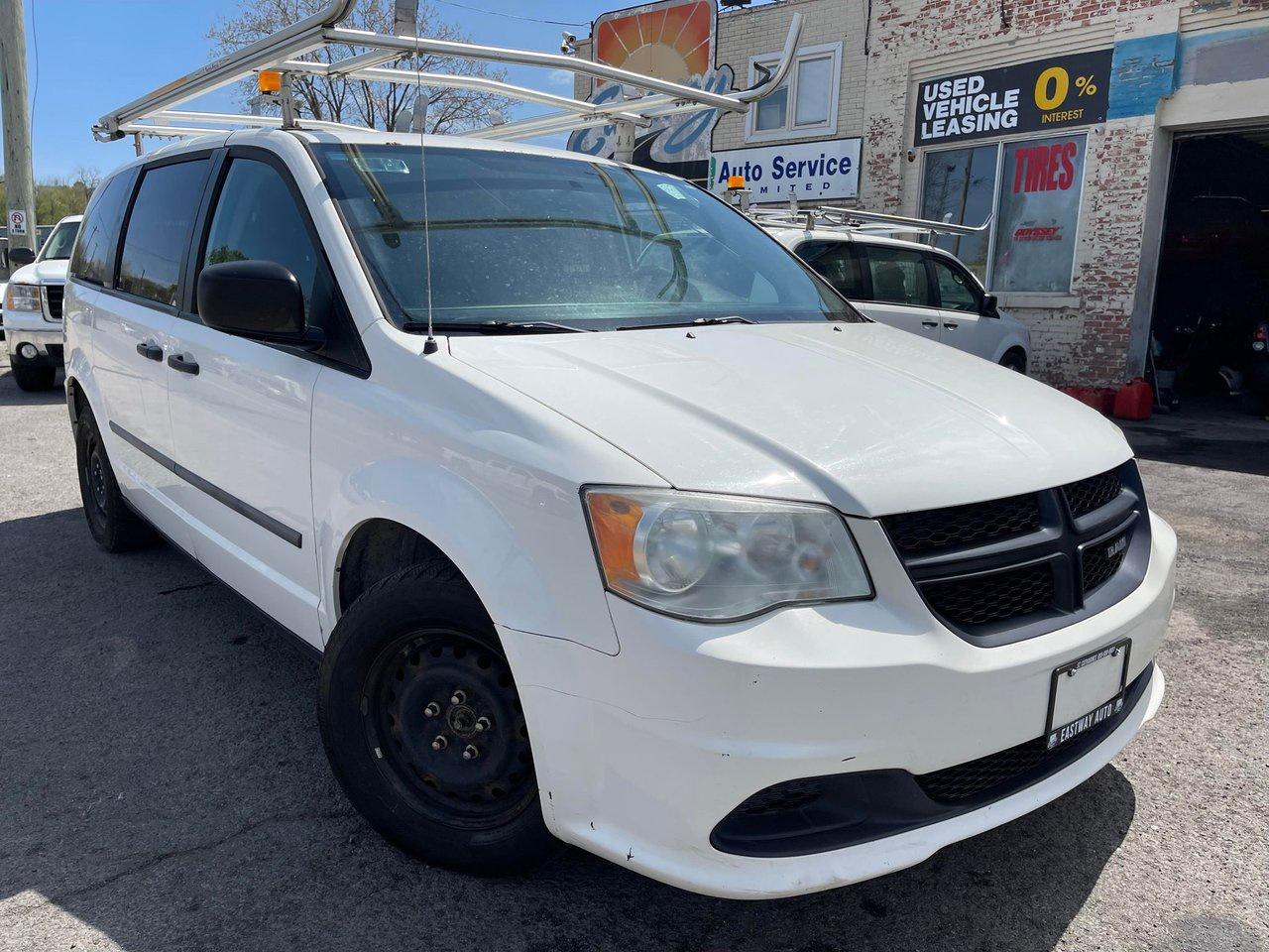 <p>FINANCING  AVAILABLE! ALL CREDIT TYPES APPROVED. INQUIRE WITHIN. Eastway Auto Service Ltd is a family owned dealership and service centre serving the Niagara Region since 1990! Proud members of both OMVIC and the UCDA-</p><p>STOCK NUMBER #2212</p><p>Excellent 2012 dodge RAM cargo van equipped with AUTOMATIC TRANSMISSION, V6 ENGINE- LADDER RACKS, STROBE LIGHT, BACK SHELVING, CAGED WINDOWS, ELECTRIC INVERTER, DIVIDER, AC, POWER LOCKS, POWER WINDOWS, AM/FM RADIO, TILT STEERING, CD PLAYER, and much more. PREVIOUS BELL CANADA UNIT- SERVICED WELL, CLEAN CARFAX CANADA REPORT.</p><p>Priced at $6495 plus hst and licensing in AS IS CONDITION. CAN BE SOLD WITH A SAFETY FOR $595.00 CERTIFICATION FEE.</p><p>$6495 PLUS $595 CERT Fee plus hst and licensing WITH SAFETY.</p><p>if purchased as is....<br>This vehicle is being sold as is, unfit, not e-tested and is not represented as being in road worthy condition, mechanically sound or maintained at any guaranteed level of quality. The vehicle may not be fit for use as a means of transportation and may require substantial repairs at the purchasers expense. It may not be possible to register the vehicle to be driven in its current condition.</p><p>Located at Eastway Auto Service Ltd. 259 Merritt Street, St. Catharines ON L2T 1J7</p><p>OVER 40 SIMILAR CARGO VANS IN STOCK- Call for more details. Ranging from $4995-$12995 plus hst and licensing.</p><p>Call Sam at 905-680-8001 or Text Nahida at 905-932-1420</p>