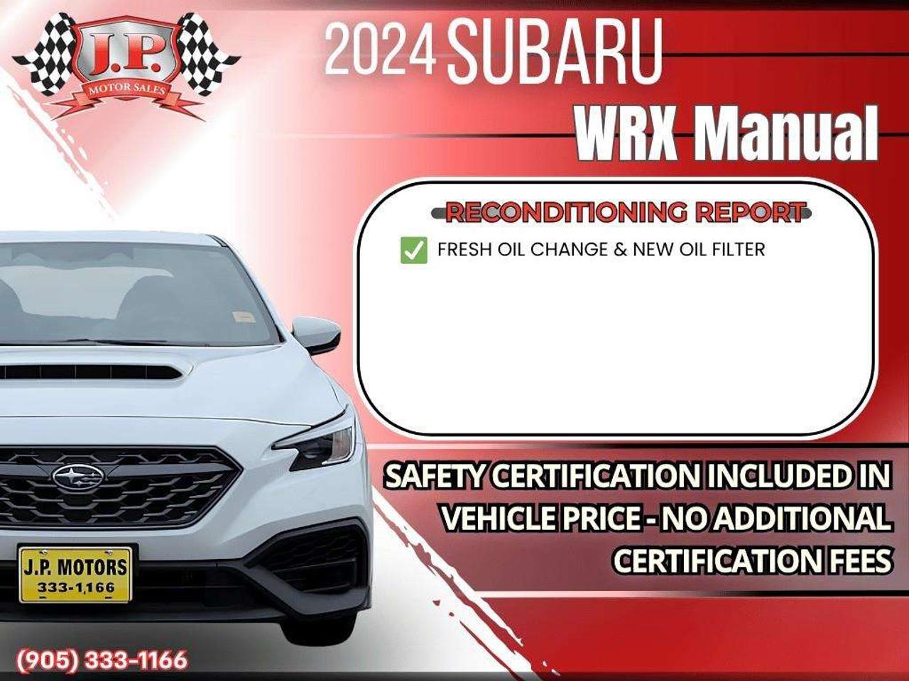 2024 Subaru WRX Apple CarPlay & Android Auto • Heated Front Seats • Lane Assist • SiriusXM® Satellite Radio • Keyless Entry Photo