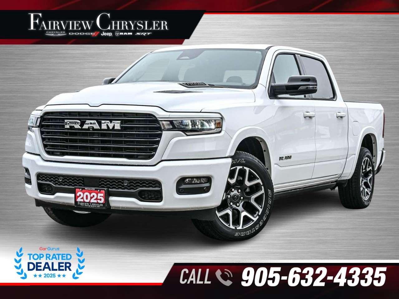 2025 RAM 1500 Laramie 4x4 Crew Cab 5'7 Box SPORT   LEVEL 2   DUAL PANO ROOF   TECH PKG   PWR BOARDS   CARPLAY Photo0