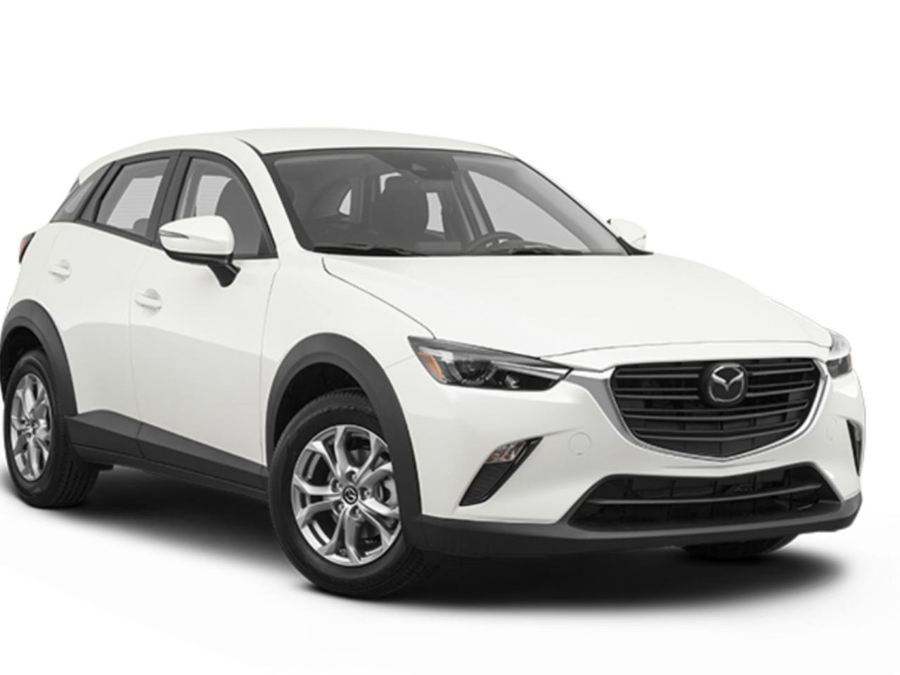 Discover the perfect blend of style, performance, and advanced features with this pre-owned 2019 Mazda CX-3 GT Auto AWD in striking white. Powered by a 2.0L SKYACTIV-G 4-cylinder engine paired with a smooth 6-speed automatic transmission, this compact SUV delivers responsive handling and efficient all-wheel drive for confident driving in any condition.Step inside to premium leather-trimmed seats with adjustable heated front seats, a heads-up display, and a touchscreen infotainment system with navigation and smartphone integration for seamless connectivity. Safety is top-notch with adaptive cruise control, lane departure warning, blind spot monitoring, and multiple airbags providing peace of mind.Finished with 18 machined alloy wheels, LED headlights, and sleek exterior accents, the CX-3 GT combines sporty looks with practicality. Whether navigating city streets or weekend adventures, this Mazda offers an engaging, comfortable ride loaded with features youll love. Schedule a test drive today and experience why the 2019 CX-3 GT is an outstanding choice!