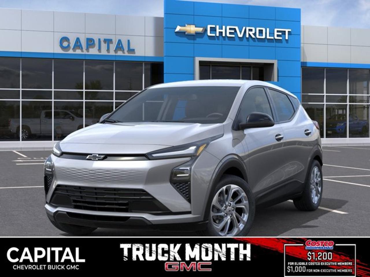 This Chevrolet Bolt boasts a Electric engine powering this Automatic transmission. STERLING GREY METALLIC, LT PREFERRED EQUIPMENT GROUP includes standard equipment, LPO, LEVEL 2 AND FAST CHARGING ADAPTER PACKAGE (DEALER PROVIDED) includes (RYK) GM J1772 AC Adapter, LPO and (RYW) GM CCS1 DC Adapter, LPO.*This Chevrolet Bolt Comes Equipped with These Options *LPO, ALL-WEATHER PACKAGE includes (VLI) all-weather cargo area mat LPO and (RIA) front and rear all-weather floor liners LPO , JET BLACK WITH BLUE AND GREY STITCHING, CLOTH SEAT TRIM, Wipers, front intermittent, Wiper, rear intermittent, Windows, power rear, express down, Window, power, front passenger, express down, Window, power, driver, express up and down, Wi-Fi Hotspot capable (Terms and limitations apply. See onstar.ca or dealer for details.), Wheels, 17 (43.2 cm) Silver painted aluminum, Wheel, spare, none.* Visit Us Today *Come in for a quick visit at Capital Chevrolet Buick GMC Inc., 13103 Lake Fraser Drive SE, Calgary, AB T2J 3H5 to claim your Chevrolet Bolt!