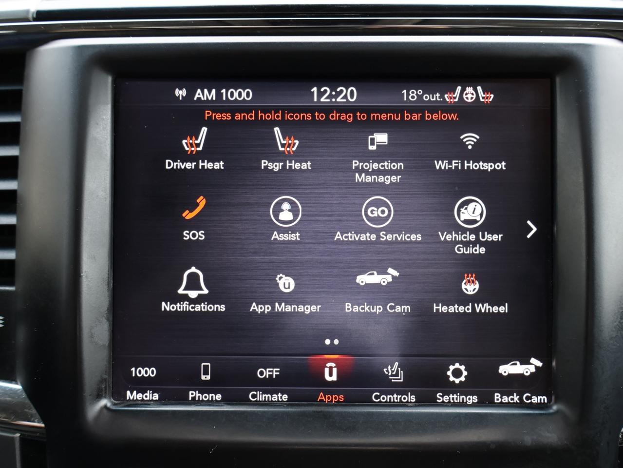 2018 RAM 1500 SPORT HEMI 4WD CERTIFIED *ACCIDENT FREE* CAMERA BLUETOOTH LEATHER HEATED SEATS SUNROOF CRUISE ALLOYS Photo