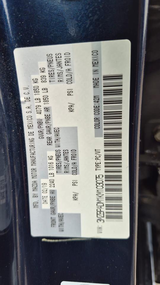 2019 Mazda MAZDA3 GT, 2 SETS OF TIRES, WELL MAINTAINED, CERTIFIED Photo