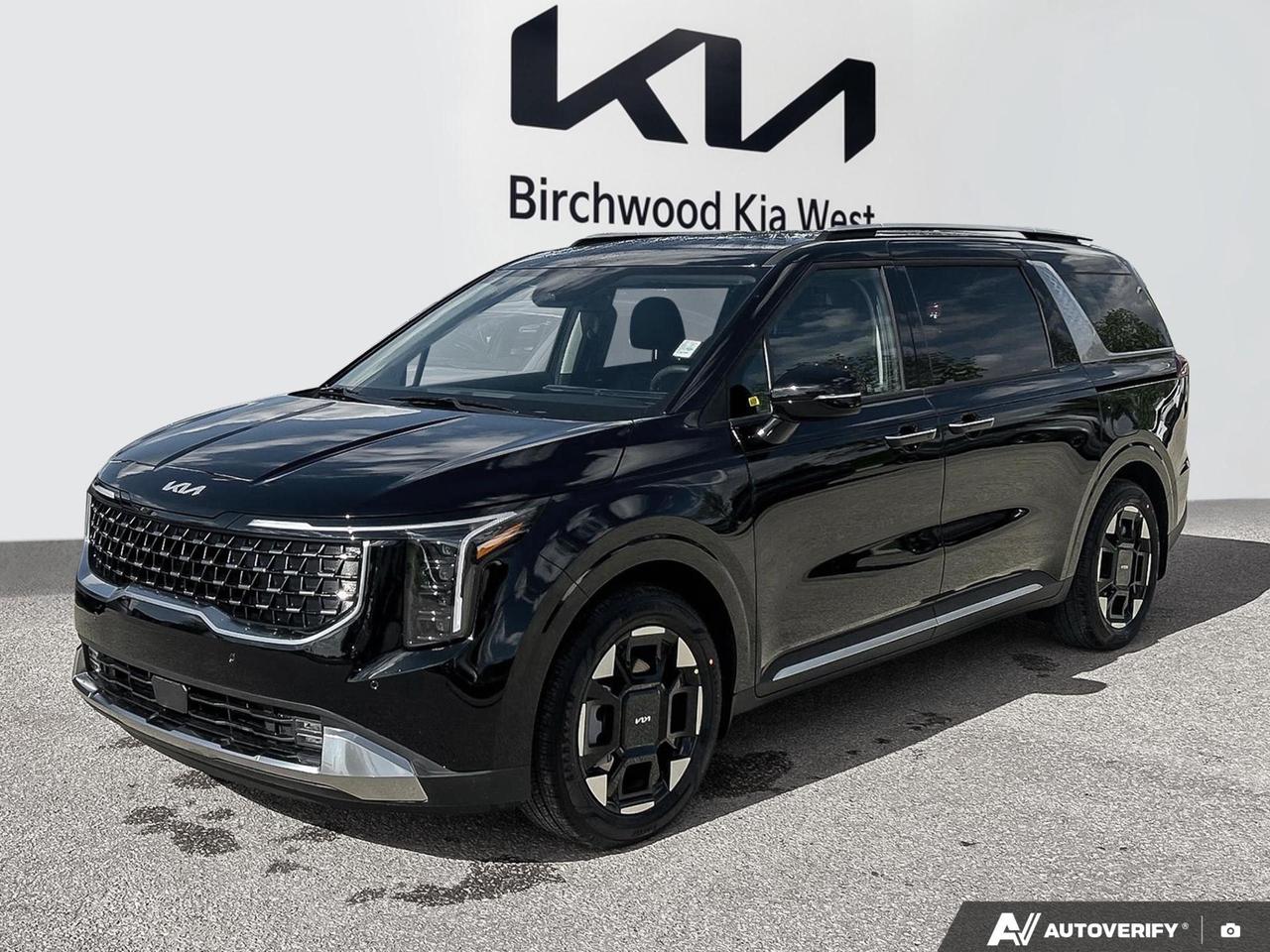 Experience is Everything at Birchwood Kia West!  It is our mission to provide the most transparent and time efficient sales process out of any Manitoba Kia Dealer!  Come visit us and see for yourself why we have a 4.4 star google rating!
The 2026 Kia Carnival HEV EX in Aurora Black Pearl is the smarter way to move your family. With a hybrid powertrain delivering impressive fuel economy of 6.9 L/100 km city and 7.5 L/100 km highway, this minivan lets you spend less time at the pump and more time where it counts. Brand new with only 26 km, this one is ready to go straight from the lot.

Key Features
- Hybrid powertrain (1.6L 4-cyl.) with 1.49 kWh Li-Ion battery  efficient, smooth, and family-budget friendly
- Heated front bucket seats with power driver and passenger adjustment plus 2-way lumbar support
- Heated leather steering wheel with Smart Cruise Control with Stop & Go
- AVN 5.0 Integrated Navigation System with voice activation
- Power sliding rear doors and 19 machine finish alloy wheels
- Slide-N-Stow second-row seating and fold-into-floor third row for flexible cargo and passenger configurations
- Rain-sensing wipers with heated jets for reliable all-season visibility
- Comprehensive driver assistance suite: Blind-Spot Collision Avoidance, Lane Following Assist, Driver Monitoring Alert, Rear Cross-Traffic Collision Avoidance, and front/rear parking sensors

Whether youre managing school runs, weekend road trips, or everything in between, Birchwood Kia West is here to make your next step easy. Reserve this vehicle online, start your purchase at birchwoodkiawest.ca, or contact us to book a test drive  were here to help 24 hours a day.

Experience is Everything at Birchwood Kia West! It is our mission to provide the most transparent and time efficient sales process out of any Manitoba Kia Dealer! Come visit us and see for yourself why we have a 4.4 star Google rating!
ADDITIONAL ACCESSORIES INCLUDED: 

*Kia Genuine All-Weather Floor Mats
*Premium DEFA Block Heater
*Kia Genuine Wheel Locks
*Kia Genuine Touch-Up Paint

You might qualify for additional savings on your purchase! Ask us about our:

$500 Grad Program
$750 Mobility Assistance Program
$500 Military Benefit
1% Loyalty Rate Reduction 

FIND MORE INFORMATION AND VIEW MORE OPTIONS

*Visit us! Birchwood Kia West in the Birchwood Auto Park. Portage Ave & The Perimeter!
*Visit www.birchwoodkiawest.ca
*Contact our sales department at (204) 888-4542

*Whenever possible, the vehicle photos shown are of the ACTUAL vehicle. This provides the best online shopping experience for our valued customers.
*Price includes all options, fees, and levies. No additional charges are applied.
*Additional fees may apply to select finance and lease options. 
*Dealer Permit #4302
Dealer permit #4302