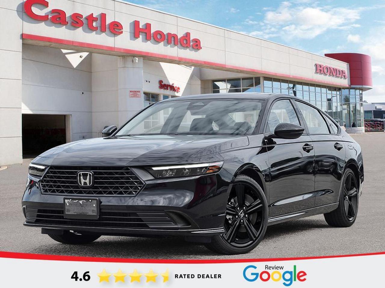 Discover a smart blend of style, comfort, and fuel-saving performance in this brand new 2026 Honda Accord Hybrid 4dr Sdn Ecvt Sport-L at Castle Honda in Etobicoke. Finished in Crystal Black Pearl, this hybrid sedan brings a clean, modern look and a refined road presence. It is built for drivers who want strong everyday value, smooth power delivery, and the clear benefits of hybrid efficiency.    This brand new 2026 Honda Accord Hybrid 4dr Sdn Ecvt Sport-L is designed to make daily driving easier and more rewarding. Its hybrid system helps reduce fuel stops while delivering a quiet, confident drive in city traffic and on the highway. Paired with an automatic transmission, this sedan offers the kind of seamless response and comfort many Canadian drivers want for commuting, errands, and weekend trips.    FEATURES OF THE Accord Hybrid 4dr Sdn Ecvt Sport-L  &raquo;&raquo; Sport-L trim adds athletic visual appeal  &raquo;&raquo; Hybrid power supports smooth daily driving  &raquo;&raquo; Automatic transmission delivers easy operation  &raquo;&raquo; Crystal Black Pearl adds premium presence    HYBRID VEHICLE FEATURES  &raquo;&raquo; Hybrid system helps reduce fuel use  &raquo;&raquo; Electric assist supports smooth acceleration  &raquo;&raquo; Regenerative braking helps recover energy  &raquo;&raquo; Quiet operation enhances daily comfort    ADVANCED SAFETY FEATURES  &raquo;&raquo; Honda Sensing adds active driver support  &raquo;&raquo; Collision mitigation braking helps avoid impacts  &raquo;&raquo; Lane keeping assist supports highway confidence  &raquo;&raquo; Road departure mitigation adds extra awareness    PERFORMANCE AND EFFICIENCY  &raquo;&raquo; Hybrid powertrain balances power and economy  &raquo;&raquo; Automatic transmission shifts with smooth response  &raquo;&raquo; Efficient design supports fewer fuel stops  &raquo;&raquo; Refined ride suits city highway travel    COMFORT AND CONVENIENCE  &raquo;&raquo; Four-door sedan layout aids easy access  &raquo;&raquo; Spacious cabin supports daily driving comfort  &raquo;&raquo; Automatic transmission simplifies every commute  &raquo;&raquo; Brand new condition means fresh ownership    TECHNOLOGY AND CONNECTIVITY  &raquo;&raquo; Driver information display supports clear updates  &raquo;&raquo; Modern controls are easy to use  &raquo;&raquo; Hybrid system data helps track efficiency  &raquo;&raquo; Smart cabin layout keeps functions handy    CARGO SPACE  &raquo;&raquo; Trunk offers useful everyday cargo room  &raquo;&raquo; Sedan design supports grocery travel needs  &raquo;&raquo; Rear space suits bags and gear  &raquo;&raquo; Practical storage helps busy routines    WHAT OTHER OWNERS LIKE  &raquo;&raquo; Excellent fuel economy from hybrid system  &raquo;&raquo; Smooth quiet ride in daily use  &raquo;&raquo; Comfortable cabin for commuting and trips  &raquo;&raquo; Strong value from modern Honda design    For drivers in Etobicoke looking for a brand new hybrid sedan, this 2026 Honda Accord Hybrid 4dr Sdn Ecvt Sport-L stands out with proven Honda engineering, sleek Crystal Black Pearl paint, and the easy drivability of an automatic transmission. It delivers the efficiency benefits of a hybrid without giving up the comfort, space, and confidence expected from a well-rounded midsize sedan.    At Castle Honda, this hybrid sedan is a great fit for drivers who want modern design, reduced fuel use, and dependable day-to-day versatility. The 2026 Honda Accord Hybrid 4dr Sdn Ecvt Sport-L is ready to bring efficient performance and refined comfort to every drive.    This 2026 Honda Accord Hybrid 4dr Sdn Ecvt Sport-Ls VIN is: 1HGCY2F7XTA800925.