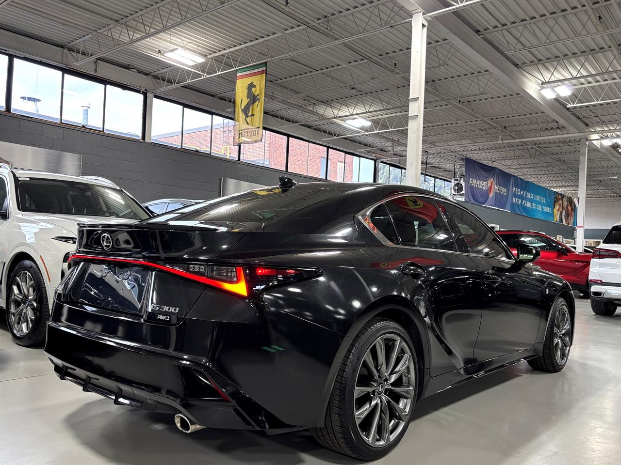 2021 Lexus IS 300 F-SPORT|AWD|REDLEATHER|HEATEDCOOLEDSEATS|PADDLES|+ Photo