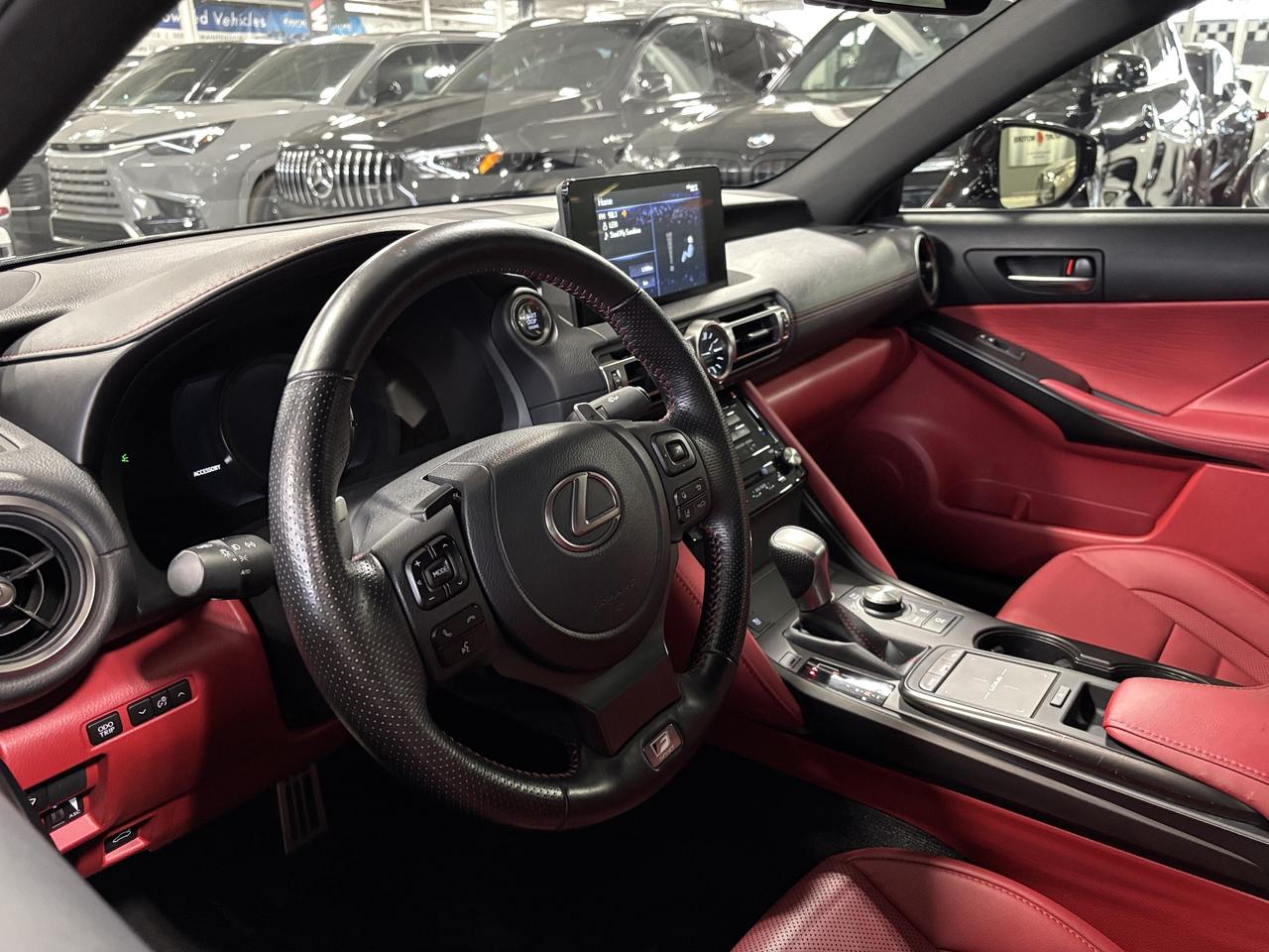 2021 Lexus IS 300 F-SPORT|AWD|REDLEATHER|HEATEDCOOLEDSEATS|PADDLES|+ Photo