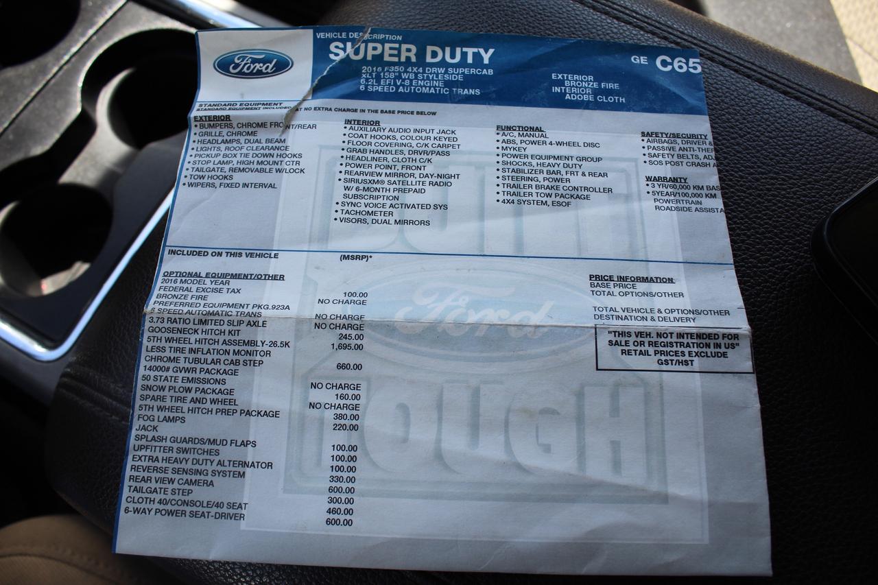 2016 Ford F-350 Super Duty XLT 4WD DRW Ext.Cab 8ft box Photo