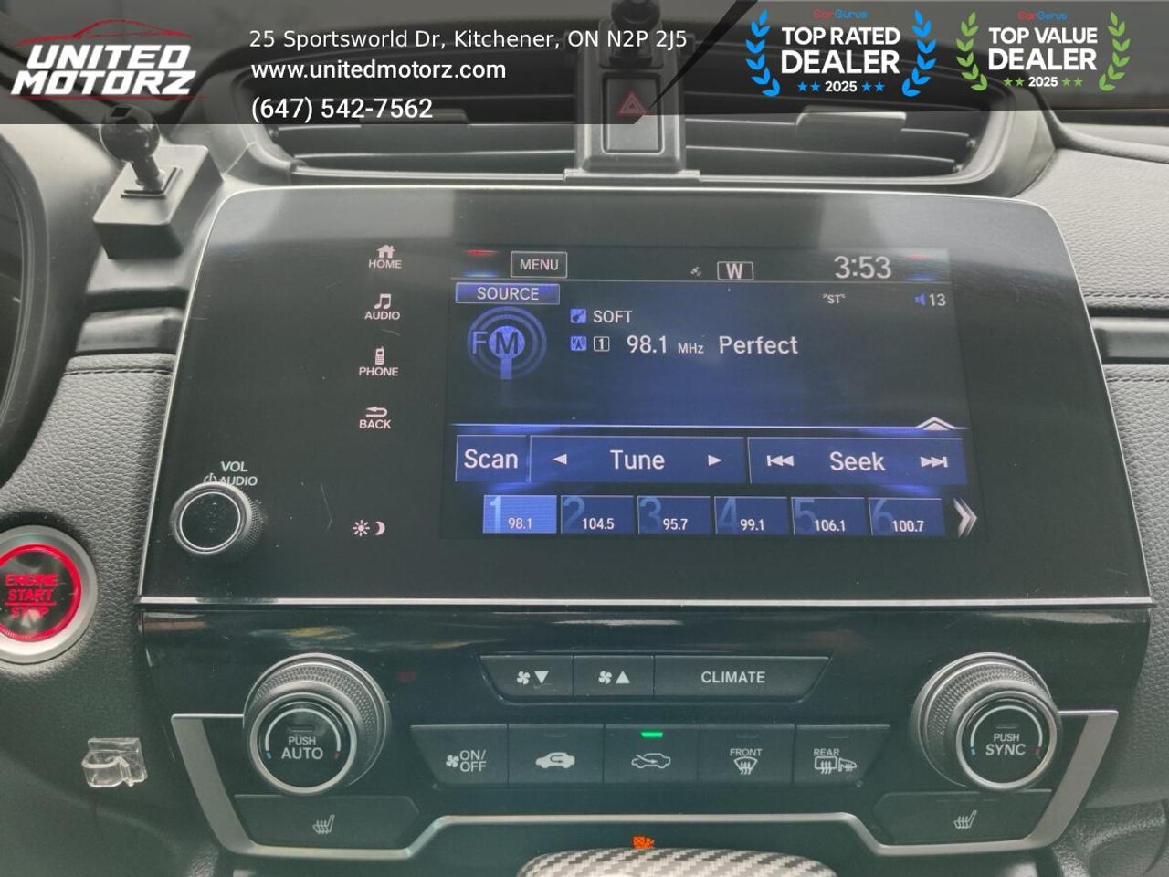 2017 Honda CR-V LX AWD~SAFETY CERTIFIED~ONE OWNER~Honda Sensing Photo