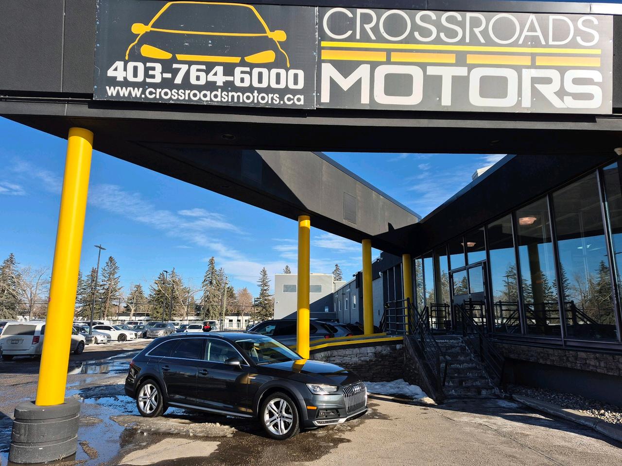 <p>The 2019 Audi A4 Allroad Komfort 45 TFSI quattro is a luxury compact wagon featuring a 248-hp 2.0L turbocharged engine, 7-speed S tronic automatic transmission, and standard quattro all-wheel drive. As the entry-level Canadian trim, it offers heated leather seats, panoramic sunroof, and advanced safety features Performance & Efficiency Engine: 2.0L Turbocharged 4-cylinder Power: 248 hp and 273 lb.-ft. of torque Acceleration: 0&ndash;100 km/h in 6.1&ndash;6.2 seconds Fuel Economy: Approximately 10.7 L/100km city / 8.0 L/100km highway Transmission: 7-speed automatic Key Features (Komfort Trim) Interior: Leather seating, heated front seats, heated steering wheel, and a panoramic sunroof. Technology: Navigation, smartphone interface, and Bluetooth connectivity. Exterior: LED headlights, auto-dimming mirrors, and a power liftgate. Safety: Standard parking system, rearview camera, and cruise control, with blind-spot monitoring. Dimensions Length: 186.1&ndash;187 inches Width: 72.5 inches Height: 56.2&ndash;58.8 inches Wheelbase: 110.9&ndash;111 inches</p><p>✅ Instant Approval: Apply Now at www.crossroadsmotors.ca/forms/finance</p><p>✅ All Credit Accepted &ndash; Specializing in credit rebuild programs!</p><p>✅ Fast Approvals &ndash; Flexible financing options for all credit situations!</p><p>🔧 Mechanical Fitness Assessment Complete &ndash; Ensuring reliability</p><p>🔍 CarFax & Inspection Reports Available &ndash; Full transparency</p><p>📄 Financing & Extended Warranty Options &ndash; Flexible solutions tailored to you</p><p>📍 Visit Us At: 7330 Macleod Trail SE, Calgary, AB T2H 0L9</p><p>📞 Call: 403-764-6000</p><p>AMVIC Licensed Dealer Your perfect car is waiting&mdash;contact us now! 🚗&nbsp;</p>
