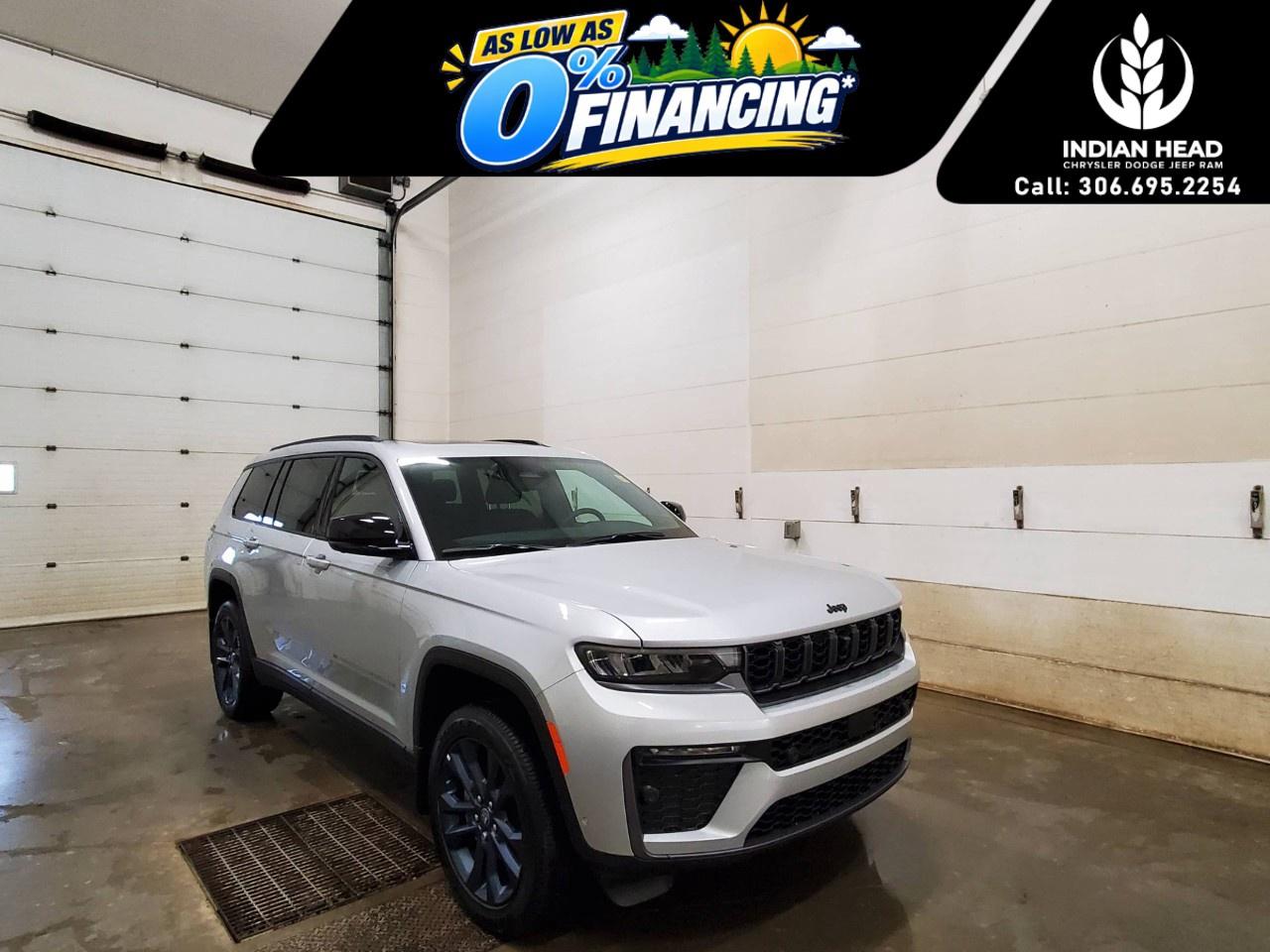 <p>Celebrate 85 years of Jeep® heritage with the exclusive 85th Anniversary Edition, featuring premium leather seating, a dual-pane panoramic sunroof, unique interior accents, and exclusive anniversary badging.</p><p> </p><p>Powered by the efficient 2.0L turbocharged engine paired with an 8-speed automatic transmission, this Grand Cherokee L delivers a smooth balance of performance, capability, and everyday efficiency. Jeep Active Drive I 4x4 provides confident traction in changing road conditions, while the three-row configuration offers seating for the whole family with plenty of room for passengers and cargo.</p><p>Inside, you'll enjoy premium comfort with heated front and second-row seats, a heated steering wheel, ambient LED interior lighting, power-adjustable front seats with memory settings, and a 10.25-inch digital instrument cluster. The Uconnect® 5 infotainment system with wireless Apple CarPlay® and Android Auto keeps everyone connected wherever the journey takes you.</p><p>The 85th Anniversary Edition also includes exclusive features such as premium leather-trimmed seats with commemorative seat tags, Jeep 85th Anniversary badging, Berber floor mats, Mayan Gold interior accent stitching, a dual-pane CommandView® panoramic sunroof, and second-row manual window shades, giving this SUV a distinctive look inside and out.</p><p>Advanced safety features include Adaptive Cruise Control with Stop and Go, Full-Speed Forward Collision Warning Plus, Blind-Spot Monitoring with Rear Cross-Path Detection, Active Lane Management, ParkView® Rear Back-Up Camera, Park-Sense® Rear Park Assist with Stop, and Trailer Sway Control for added confidence on every drive.</p><p>With premium comfort, exclusive anniversary styling, three-row versatility, and legendary Jeep capability, the 2026 Jeep Grand Cherokee L 85th Anniversary Edition is ready for your next adventure.</p><p>Please confirm all vehicle details and features with our sales team prior to purchase and start the buying process today at Indian Head Chrysler Dodge Jeep Ram Ltd., located just 35 minutes east of Regina on the Trans-Canada Highway.</p>