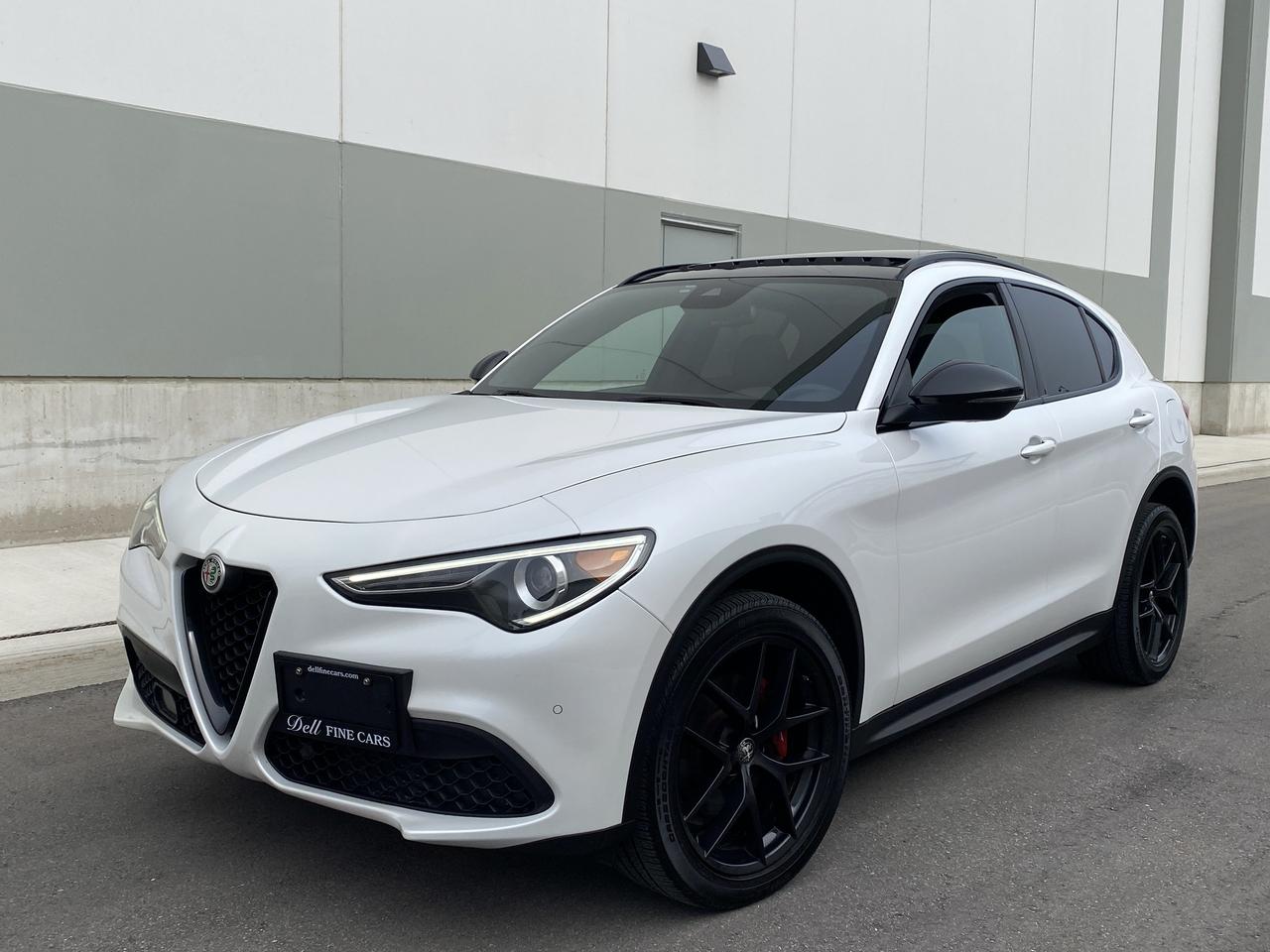 Used 2019 Alfa Romeo Stelvio Ti Q4 SPORT-NERO EDIZIONE-NAV-CAMERA-PANO ROOF for sale in Toronto, ON