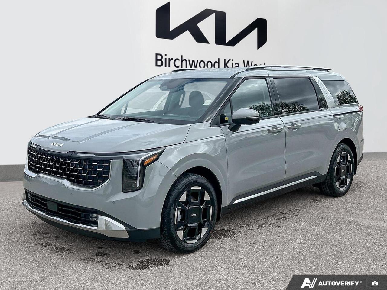 Experience is Everything at Birchwood Kia West!  It is our mission to provide the most transparent and time efficient sales process out of any Manitoba Kia Dealer!  Come visit us and see for yourself why we have a 4.4 star google rating!
The 2026 Kia Carnival HEV EX is the smarter way to move your family  combining the practicality of a full-size minivan with hybrid efficiency that keeps fuel costs down without compromising on comfort or technology. With just 26 km on the odometer, this Ghost Grey beauty is as fresh as it gets.

Key Features:
- Hybrid powertrain (1.6L 4-cyl.) with impressive fuel economy of 6.9L/100km city and 7.5L/100km highway
- Heated front bucket seats with power driver and passenger adjustment plus 2-way lumbar support
- AVN 5.0 Navigation System with voice activation built right in
- Smart Cruise Control with Stop & Go (SCC w/S&G) for relaxed highway and city driving
- Power sliding rear doors and 19 machine finish alloy wheels
- Flexible 3-row seating: Slide-N-Stow 2nd row and fold-into-floor 3rd row for maximum cargo versatility
- Heated leather steering wheel with rain-sensing wipers featuring heated jets
- Comprehensive safety suite: Blind-spot Collision-Avoidance, Lane Following Assist, Driver Monitoring, Rear Cross-Traffic Collision Avoidance, and front/rear parking sensors

Ready to make it yours? Reserve this vehicle online, start your purchase at birchwoodkiawest.ca, or book a test drive and come experience it for yourself.

Experience is Everything at Birchwood Kia West! It is our mission to provide the most transparent and time efficient sales process out of any Manitoba Kia Dealer! Come visit us and see for yourself why we have a 4.4 star Google rating!

Shop anytime at www.birchwoodkiawest.ca
ADDITIONAL ACCESSORIES INCLUDED: 

*Kia Genuine All-Weather Floor Mats
*Premium DEFA Block Heater
*Kia Genuine Wheel Locks
*Kia Genuine Touch-Up Paint

You might qualify for additional savings on your purchase! Ask us about our:

$500 Grad Program
$750 Mobility Assistance Program
$500 Military Benefit
1% Loyalty Rate Reduction 

FIND MORE INFORMATION AND VIEW MORE OPTIONS

*Visit us! Birchwood Kia West in the Birchwood Auto Park. Portage Ave & The Perimeter!
*Visit www.birchwoodkiawest.ca
*Contact our sales department at (204) 888-4542

*Whenever possible, the vehicle photos shown are of the ACTUAL vehicle. This provides the best online shopping experience for our valued customers.
*Price includes all options, fees, and levies. No additional charges are applied.
*Additional fees may apply to select finance and lease options. 
*Dealer Permit #4302
Dealer permit #4302