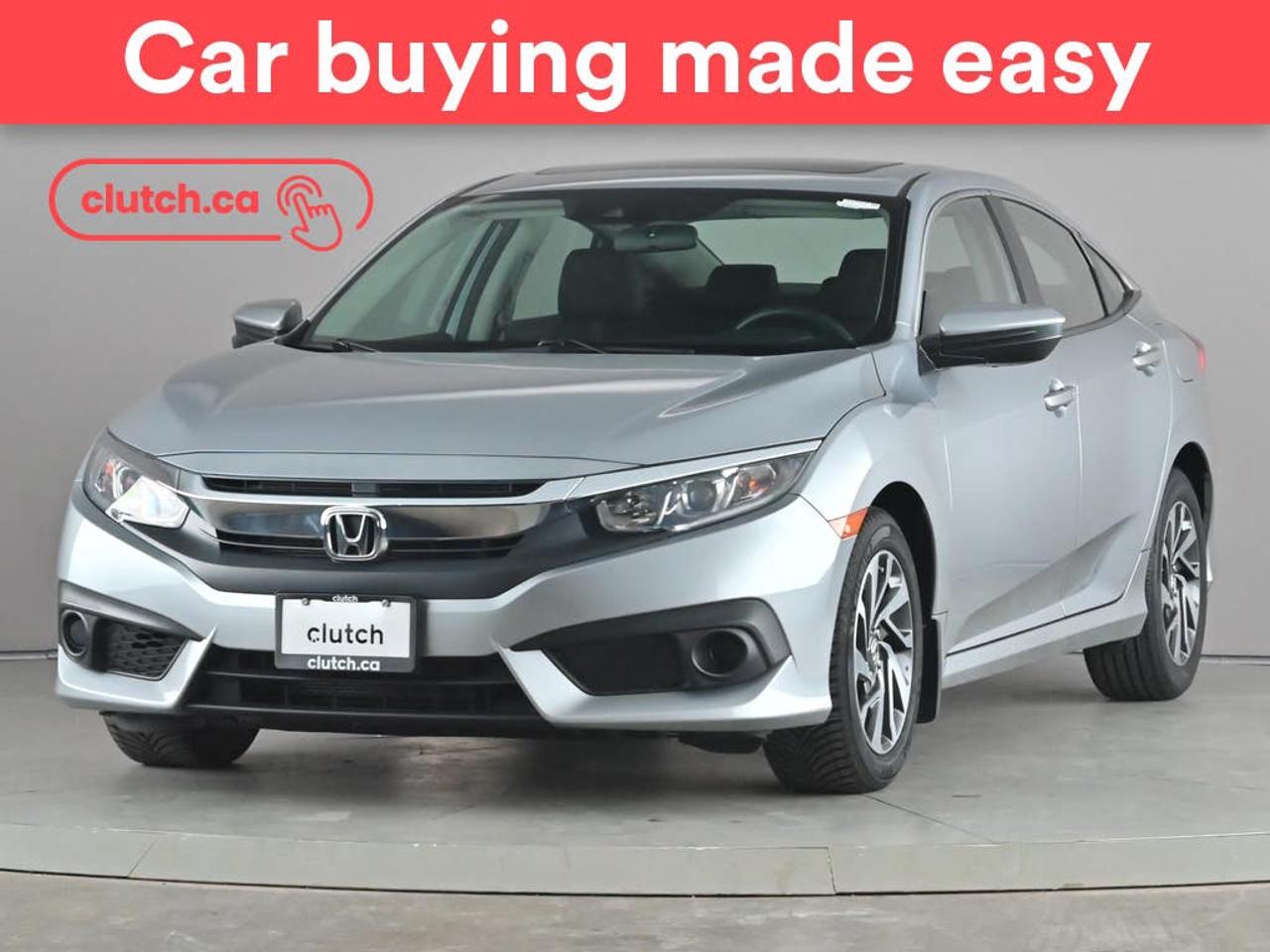 1 OWNER / Electric Parking Brake, Brake Assist, Front Heated Seats and more!<br> <br>Clutch is the largest online used car retailer in Canada, delivering a seamless, hassle-free car-buying experience to drivers everywhere. Shop thousands of used cars online, get the right one delivered to your door, and enjoy peace of mind with our 10-Day Money-Back Guarantee. How sweet is that? To learn more, visit clutch.ca.<br> <br>The top features for this car include:<br> <br>Sunroof<br>Electric Parking Brake<br>Brake Assist<br>Front Heated Seats<br>Folding Rear Seats<br>Climate Control<br>Dual Zone Front Climate Control<br>Speed-Sensitive Volume<br>Bluetooth Music<br>Touchscreen Display<br>Cruise Control<br>Adaptive Cruise Control<br>12V Outlet<br>Hands Free Device Connectivity<br>Apple CarPlay<br>Android Auto<br>USB Input<br>Keyless Entry<br>Push Button Start<br>Passive Keyless Entry<br>Keyfob Remote Trunk Release<br>Keyfob Remote Start<br>Lane Departure Warning<br>Active Lane Keep Assistance<br>Forward Collision Mitigation<br>Pedestrian Detection<br>Rear Window Defroster<br>Hill Assistance<br>Rear View Camera<br>AM/FM Stereo<br> <br>Seamless home delivery - Delivery to your door in a matter of days. Available on select packages.<br> <br>Try it out for 10 days - If you do not like it, we will take it back. <br> <br>Quality assured - All cars go through our rigorous 210-point inspection and reconditioning process.<br> <br>Peace of mind - Warranty and protection plans available.<br> <br>Haggle-free - No haggling or hard sells.<br> <br>100% Transparency - Full inspection reports on every car, including high-res photography and a free Carfax report.<br> <br>Listed price is for cash purchase only and does not include taxes, Shipping Fees (if applicable), Delivery Fees (if applicable), government licensing fees.<br> <br>Previous Provincial Registrations:<br>Ontario<br> <br>Stock # 98296