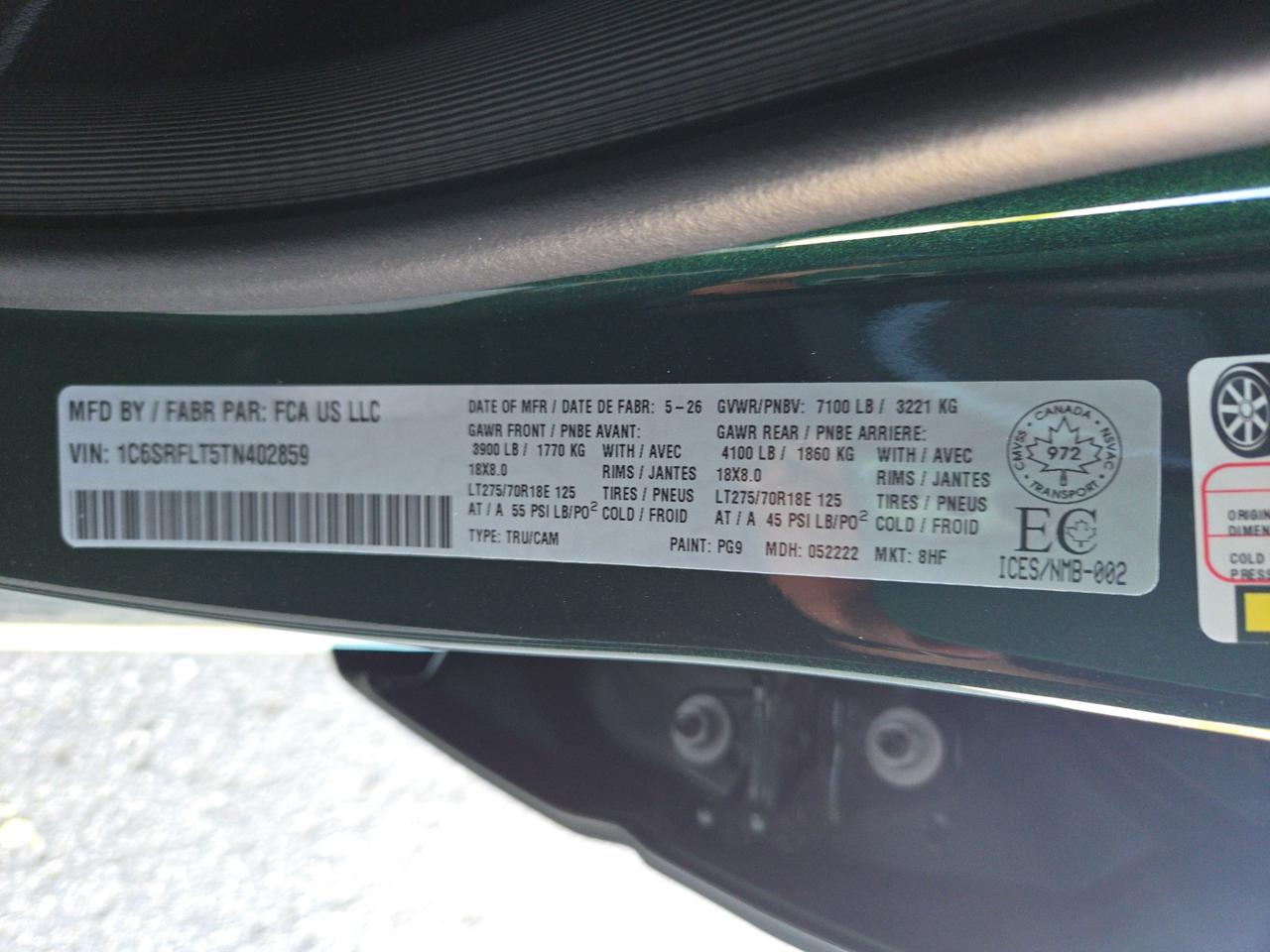 2026 RAM 1500 REBEL | Level 2 | Pano Roof | Sport Hood | Leather Photo