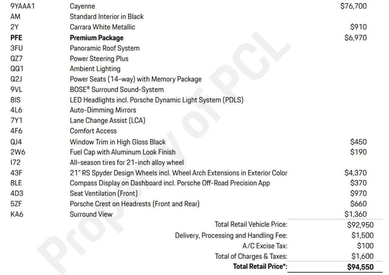 2020 Porsche Cayenne PREMIUM PKG | BOSE | PANO | 21 IN Photo