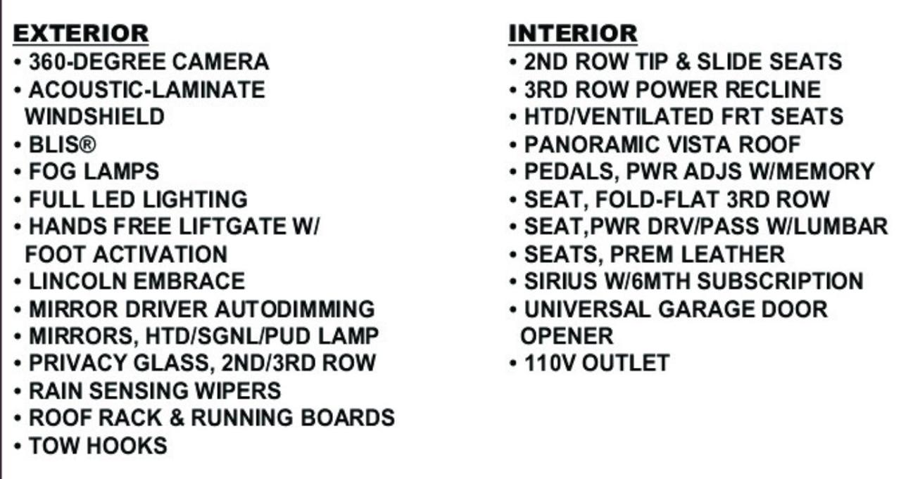 2019 Lincoln Navigator SELECT | 7 PASS | HUD | PANO | 22 IN Photo