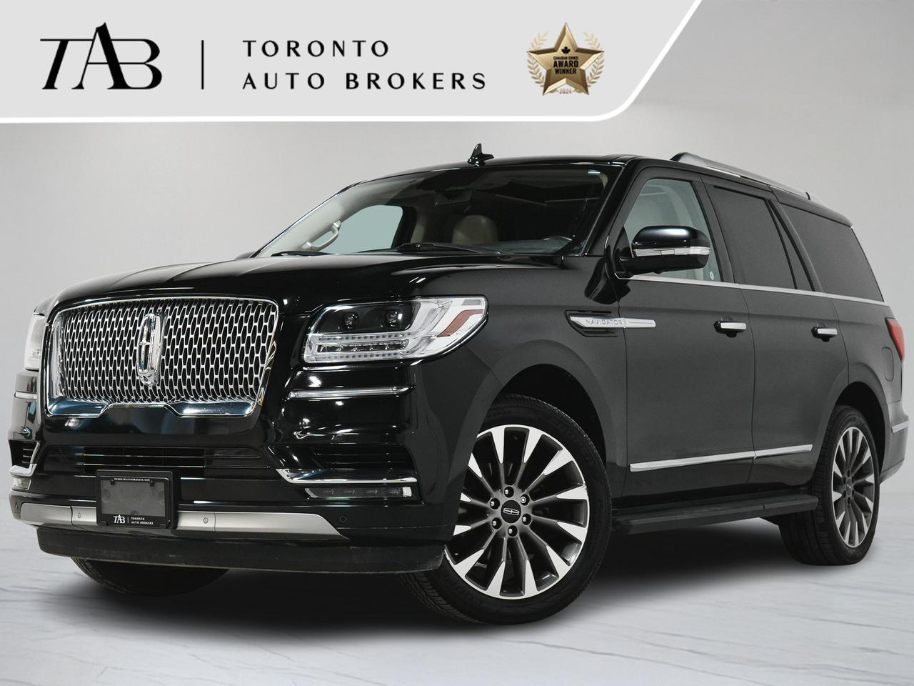 This 2019 Lincoln Navigator Select is a local Ontario vehicle in excellent condition. With its striking presence and luxurious features, the Navigator offers exceptional comfort, advanced technology, and impressive capability, making it a top choice for both everyday driving and long road trips.

Key Features Include:

3.5L V6 Twin-Turbocharged Engine
Select Trim
7-Passenger Seating
Panoramic Glass Roof
22" Polished Alloy Wheels
Intelligent All-Wheel Drive (AWD)
Heads-Up Display (HUD)
LED Headlights with Adaptive Lighting
Leather Upholstery with Premium Finishes
Heated Second-Row Seats
Heated Steering Wheel

NOW OFFERING 3 MONTH DEFERRED FINANCING PAYMENTS ON APPROVED CREDIT. 

WE OFFER THE BEST FINANCE RATES, AND DONT CHARGE ANY FINANCING FEE

Looking for a top-rated pre-owned luxury car dealership in the GTA? Look no further than Toronto Auto Brokers (TAB)! Were proud to have won multiple awards, including the 2024 AutoTrader Best Priced Dealer, the 2024 CarGurus Award, the 2025 Top Choice Award, the 2025 Consumer Satisfaction Award, the 2025 Canadian Choice Award, the 2025 Three Best Rated Dealer Award, and many more!

With 30 years of experience serving the Greater Toronto Area, TAB is a respected and trusted name in the pre-owned luxury car industry. Our 30,000 sq.Ft indoor showroom is home to a wide range of luxury vehicles from top brands like BMW, Mercedes-Benz, Audi, Porsche, Land Rover, Jaguar, Aston Martin, Bentley, Maserati, and more. And we dont just serve the GTA, were proud to offer our services to all cities in Canada, including Vancouver, Montreal, Calgary, Edmonton, Winnipeg, Saskatchewan, Halifax, and more.

At TAB, were committed to providing a no-pressure environment and honest work ethics. As a family-owned and operated business, we treat every customer like family and ensure that every interaction is a positive one. Come experience the TAB Lifestyle at its truest form, luxury car buying has never been more enjoyable and exciting!

We offer a variety of services to make your purchase experience as easy and stress-free as possible. From competitive and simple financing and leasing options to extended warranties, aftermarket services, and full history reports on every vehicle, we have everything you need to make an informed decision. We welcome every trade, even if youre just looking to sell your car without buying, and when it comes to financing or leasing, we offer same day approvals, with access to over 50 lenders, including all of the banks in Canada. Feel free to check out your own Equifax credit score without affecting your credit score, simply click on the Equifax tab above and see if you qualify.

Call us today or visit our website to learn more about our inventory and services. And remember, all prices exclude applicable taxes and licensing, and vehicles can be certified at an additional cost of $999.