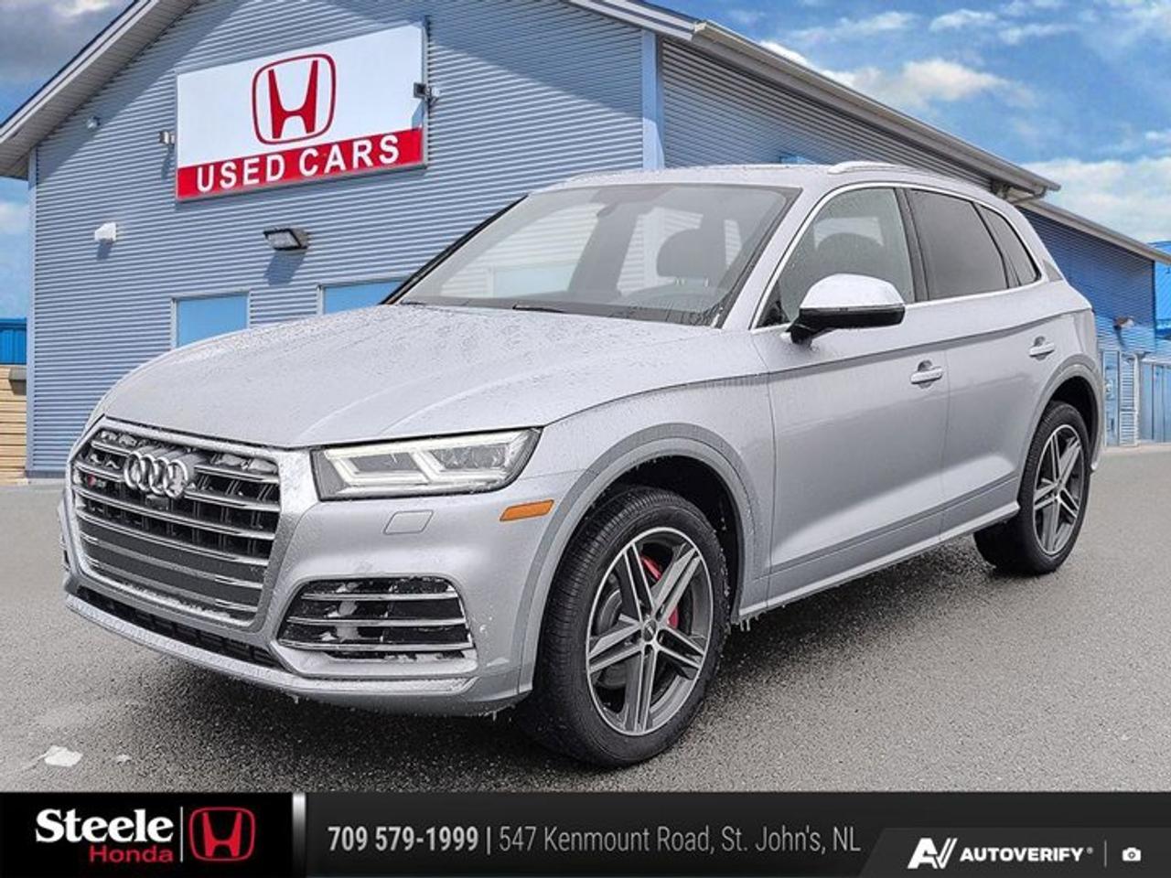 Recent Arrival!CARFAX Canada No Reported Accidents2019 Audi SQ5 3.0 Progressiv quattro*VALUE MARKET PRICING*.Certification Program Details: This Pre-owned vehicle has undergone a 85+ point inspection. Completed with a fresh oil change, Professional detail and full tank of gas. Free CARFAX provided. Backed by 30 day dealer guarantee.If you are looking for a sporty sedan, truck, crossover or anything in between, you can be sure to get a great pre-owned vehicle at Steele Honda.Our Core Values are aligned with how we conduct business and how we cultivate success. We believe in doing the right thing, with integrity and transparency. We are committed to excellence and delivering the best experience for customers and employees.