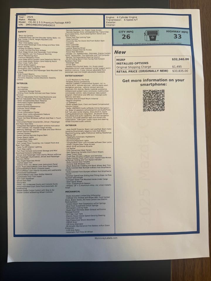 2025 Mazda CX-30 GT Photo