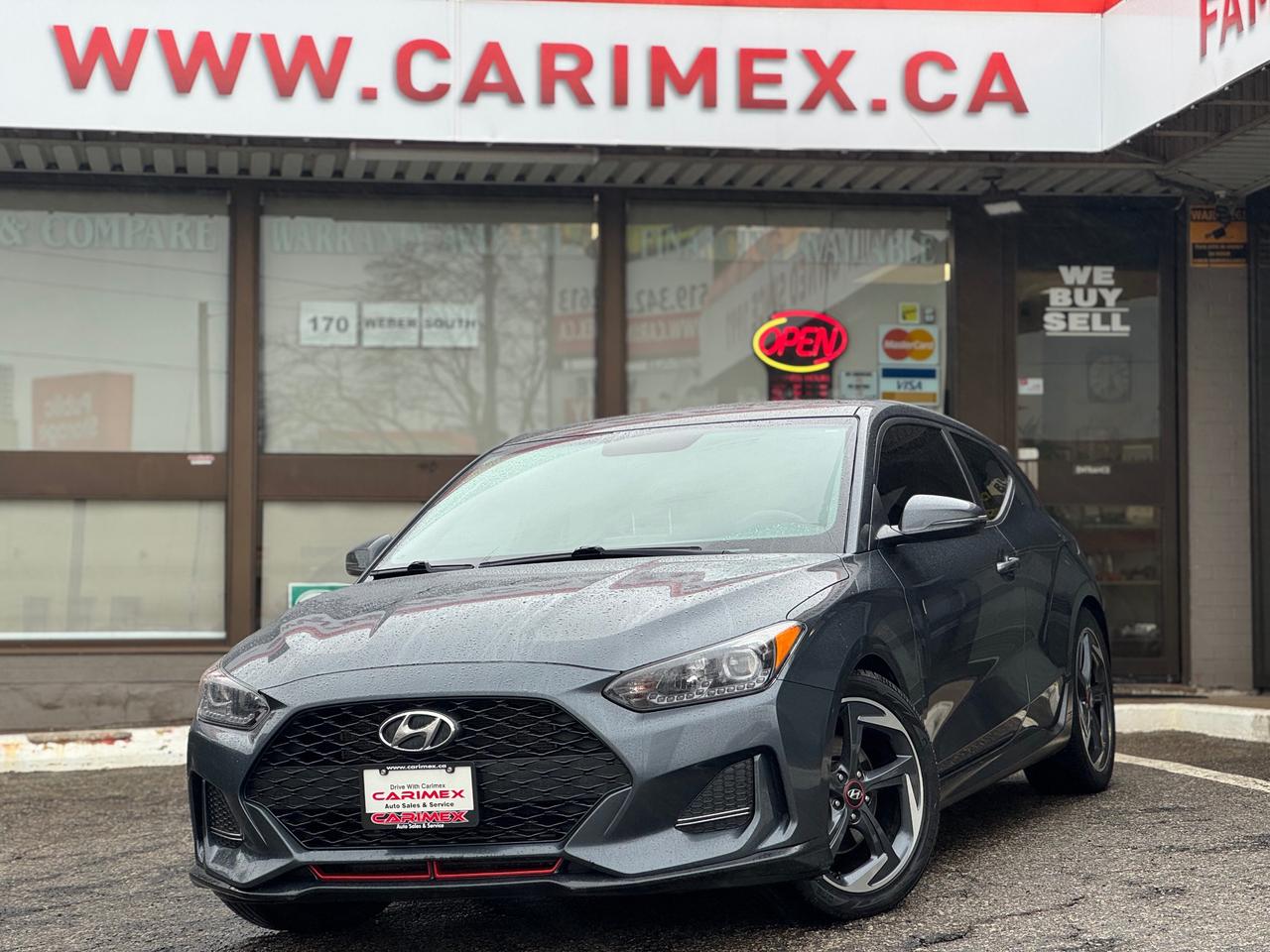 2019 Hyundai Veloster Turbo MANUAL | Sunroof | Leather Trimmed Seats | BSM | Backup Camera Photo0