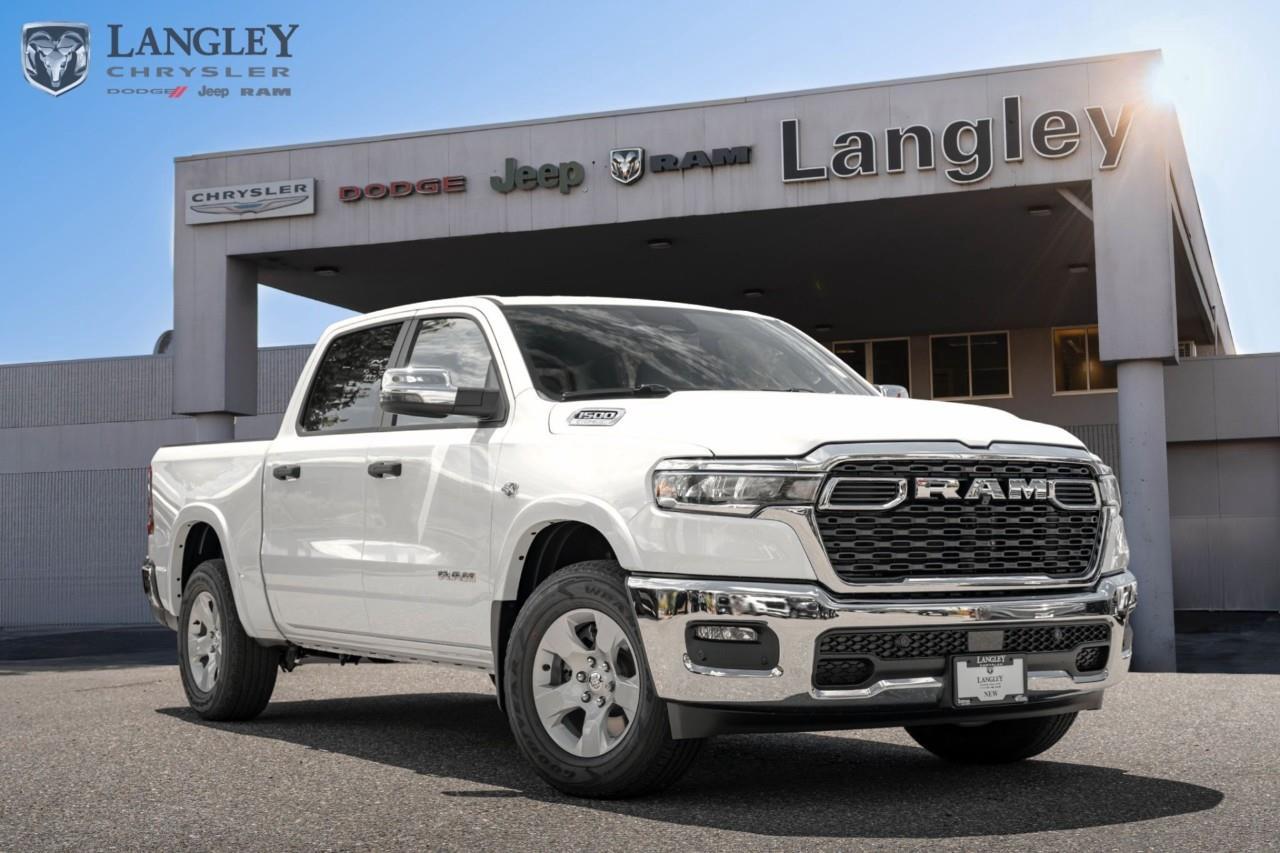 <p><strong>2026 Ram 1500 Big Horn 4x4 Crew Cab 5'7" Box (5.7L HEMI® V8)</strong></p><p>The 2026 Ram 1500 Big Horn marks the return of the legendary HEMI® V8 to the lineup, offering the classic, naturally aspirated power and distinctive engine sound that many truck owners demand, now paired with modern mild-hybrid efficiency.</p><ul><li><p><strong>Engine:</strong> 5.7L HEMI® VVT V8 with eTorque (395 hp, 410 lb-ft torque)</p></li><li><p><strong>Drivetrain:</strong> 4x4 with 8-speed automatic transmission</p></li><li><p><strong>Towing Capacity:</strong> Up to 11,320 lbs (when properly equipped)</p></li><li><p><strong>Key Features:</strong> "Symbol of Protest" fender badge, dual-exhaust system, Uconnect® 5 with available 12-inch touchscreen, and spacious Crew Cab configuration</p></li><li><p><strong>Comfort:</strong> Available heated front seats, heated steering wheel, and power-adjustable drivers seat</p></li></ul><p>Come book a test drive at Langley Chrysler, conveniently located in Langley, British Columbia.</p>*All new vehicle purchases are plus the PDI accessory installs and any price increases provided by the manufacturer. For trucks the accessories will include wheel locks, spray-in liners, and mud flaps. For all other vehicles, wheel locks are standard, other equipment may apply. Confirm with the dealer.

<p>*All prices are net of all manufacturer incentives and/or rebates and are subject to change by the manufacturer without notice. All prices plus applicable taxes, applicable environmental recovery charges, documentation of $599 and full tank of fuel surcharge of $76 if a full tank is chosen.<br />Other items available that are not included in the above price:<br />Tire & Rim Protection and Key fob insurance starting from $599<br />Service contracts (extended warranties) for up to 7 years and 200,000 kms starting from $599<br />Custom vehicle accessory packages, mudflaps and deflectors, tire and rim packages, lift kits, exhaust kits and tonneau covers, canopies and much more that can be added to your payment at time of purchase<br />Undercoating, rust modules, and full protection packages starting from $199<br />Flexible life, disability and critical illness insurances to protect portions of or the entire length of vehicle loan?im?im<br />Financing Fee of $500 when applicable<br />Prices shown are determined using the largest available rebates and incentives and may not qualify for special APR finance offers. See dealer for details. This is a limited time offer.</p>