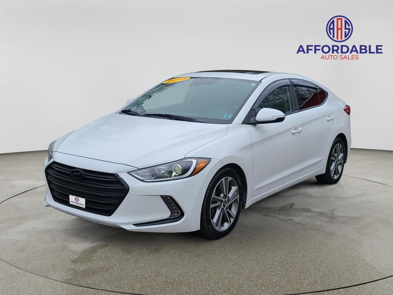 <p><strong>Affordable Auto Sales</strong><br><strong>Affordable 2018 Hyundai Elantra GLS ! Clean Carfax!</strong><br><strong>&nbsp;</strong><br><em><strong>KEY HIGHLIGHTS!!!</strong></em><br>Great Deal + Easy Financing Available!<br>We price all of our vehicles below market value for a quick sale! Cash or financing options are available for qualified buyers.<br>&nbsp; &nbsp; &bull; &nbsp; &nbsp;Automatic Transmission.<br>&nbsp; &nbsp; &bull; &nbsp; &nbsp;Clean Carfax<br>&nbsp; &nbsp; &bull; &nbsp; &nbsp;Fresh oil change, or like-new oil.<br>&nbsp; &nbsp; &bull; &nbsp; &nbsp;Auto, Front Wheel Drive, 2L 4cyl, Gas<br>&nbsp; &nbsp; &bull; &nbsp; &nbsp;Tires to match the season!<br>&nbsp; &nbsp; &bull; &nbsp; &nbsp;30 DAY Powertrain Warranty with Extended Options Available<br>&nbsp; &nbsp; &bull; &nbsp; &nbsp;Only 171,000 Kilometres!<br>&nbsp; &nbsp; &bull; &nbsp; &nbsp;Brand new 2-year inspection &ndash; Fully certified!<br>&nbsp; &nbsp; &bull; &nbsp; &nbsp;Delivery available anywhere in Atlantic Canada!</p><p>&nbsp;<br><em><strong>FINANCING AVAILABLE!!</strong></em></p><p>Submit Your Application at www.affordableautosales.ca (http://www.affordableautosales.ca/)</p><p>Call / Text: 902-890-9423<br>Email: info@affordableautosales.ca</p>