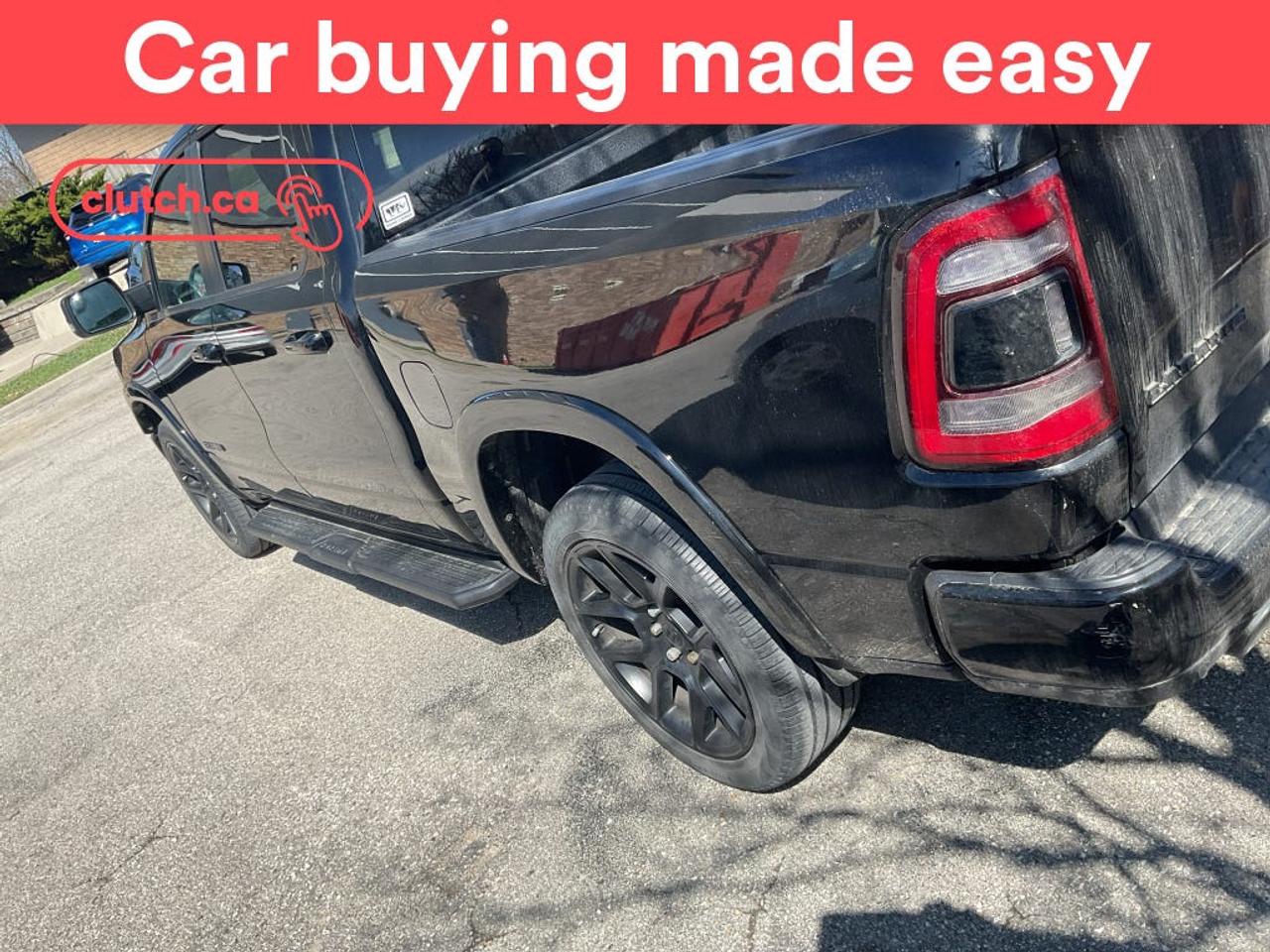 NO ACCIDENTS / CLEAN CARFAX / Brake Assist, Running Boards, Bed-Rail Protectors and more!<br> <br>Clutch is the largest online used car retailer in Canada, delivering a seamless, hassle-free car-buying experience to drivers everywhere. Shop thousands of used cars online, get the right one delivered to your door, and enjoy peace of mind with our 10-Day Money-Back Guarantee. How sweet is that? To learn more, visit clutch.ca.<br> <br>The top features for this car include:<br> <br>Electric Parking Brake<br>Brake Assist<br>Running Boards<br>Bed-Rail Protectors<br>Welcome Lights<br>Auto Dimming Rearview Mirror<br>Front Heated Seats<br>Ventilated Front Seats<br>Rear Heated Seats<br>Folding Rear Seats<br>Driver Seat Memory System<br>Climate Control<br>Dual Zone Front Climate Control<br>Rear Climate Vents<br>Premium Sound System<br>Speed-Sensitive Volume<br>Bluetooth Music<br>Touchscreen Display<br>GPS Navigation<br>Cruise Control<br>Integrated Garage Door Opener<br>12V Outlet<br>Hands Free Device Connectivity<br>Apple CarPlay<br>Android Auto<br>Wireless Charging<br>USB Input<br>Keyless Entry<br>Push Button Start<br>Passive Keyless Entry<br>Keyfob Remote Trunk Release<br>Keyfob Remote Start<br>Power Folding Exterior Mirrors<br>Forward Collision Mitigation<br>Heated Steering Wheel<br>Trailer Brake Controller<br>Rain Sensing Wipers<br>Rear Window Defroster<br>Hill Assistance<br>Automatic High Beams<br>Parking Sensors<br>Rear Parking Sensors<br>Power Driver Seat<br>Power Passenger Seat<br>Ambient Lighting<br> <br>Seamless home delivery - Delivery to your door in a matter of days. Available on select packages.<br> <br>Try it out for 10 days - If you do not like it, we will take it back. <br> <br>Quality assured - All cars go through our rigorous 210-point inspection and reconditioning process.<br> <br>Peace of mind - Warranty and protection plans available.<br> <br>Haggle-free - No haggling or hard sells.<br> <br>100% Transparency - Full inspection reports on every car, including high-res photography and a free Carfax report.<br> <br>Listed price is for cash purchase only and does not include taxes, Shipping Fees (if applicable), Delivery Fees (if applicable), government licensing fees.<br> <br>Previous Provincial Registrations:<br>Ontario<br> <br>Stock # 98472