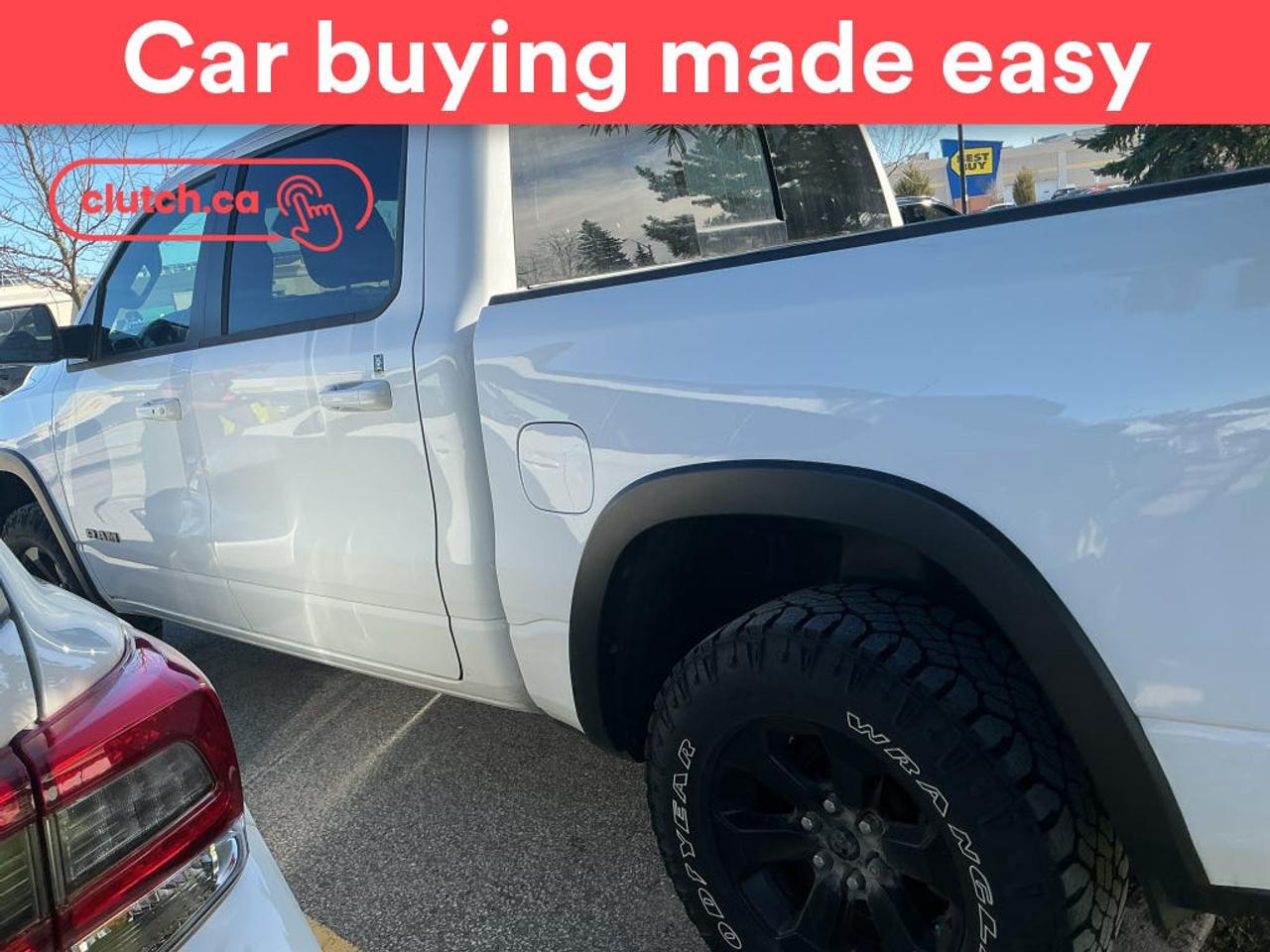 NO ACCIDENTS / CLEAN CARFAX / 1 OWNER / Brake Assist, Bed-Rail Protectors, Welcome Lights and more!<br> <br>Clutch is the largest online used car retailer in Canada, delivering a seamless, hassle-free car-buying experience to drivers everywhere. Shop thousands of used cars online, get the right one delivered to your door, and enjoy peace of mind with our 10-Day Money-Back Guarantee. How sweet is that? To learn more, visit clutch.ca.<br> <br>The top features for this car include:<br> <br>Electric Parking Brake<br>Brake Assist<br>Bed-Rail Protectors<br>Welcome Lights<br>Auto Dimming Rearview Mirror<br>Front Heated Seats<br>Folding Rear Seats<br>Climate Control<br>Dual Zone Front Climate Control<br>Rear Climate Vents<br>Premium Sound System<br>Speed-Sensitive Volume<br>Bluetooth Music<br>Touchscreen Display<br>GPS Navigation<br>Cruise Control<br>Integrated Garage Door Opener<br>12V Outlet<br>Hands Free Device Connectivity<br>Apple CarPlay<br>Android Auto<br>USB Input<br>Keyless Entry<br>Push Button Start<br>Passive Keyless Entry<br>Keyfob Remote Start<br>Power Folding Exterior Mirrors<br>Forward Collision Mitigation<br>Heated Steering Wheel<br>Rain Sensing Wipers<br>Rear Window Defroster<br>Hill Assistance<br>Rear View Camera<br>Parking Sensors<br>Rear Parking Sensors<br>Rear Locking Differential<br>Power Driver Seat<br> <br>Seamless home delivery - Delivery to your door in a matter of days. Available on select packages.<br> <br>Try it out for 10 days - If you do not like it, we will take it back. <br> <br>Quality assured - All cars go through our rigorous 210-point inspection and reconditioning process.<br> <br>Peace of mind - Warranty and protection plans available.<br> <br>Haggle-free - No haggling or hard sells.<br> <br>100% Transparency - Full inspection reports on every car, including high-res photography and a free Carfax report.<br> <br>Listed price is for cash purchase only and does not include taxes, Shipping Fees (if applicable), Delivery Fees (if applicable), government licensing fees.<br> <br>Previous Provincial Registrations:<br>Ontario<br> <br>Stock # 98505